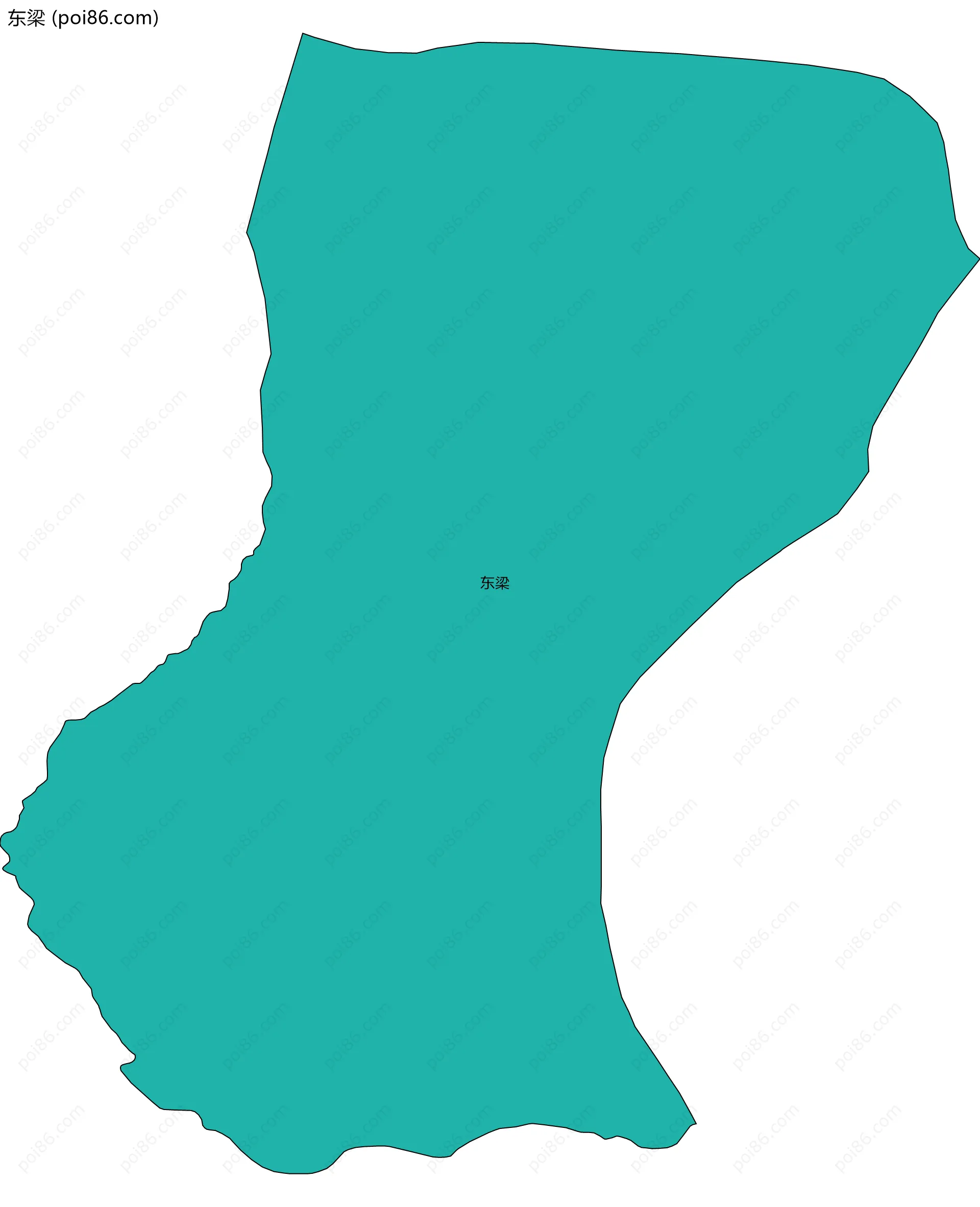 东梁边界地图
