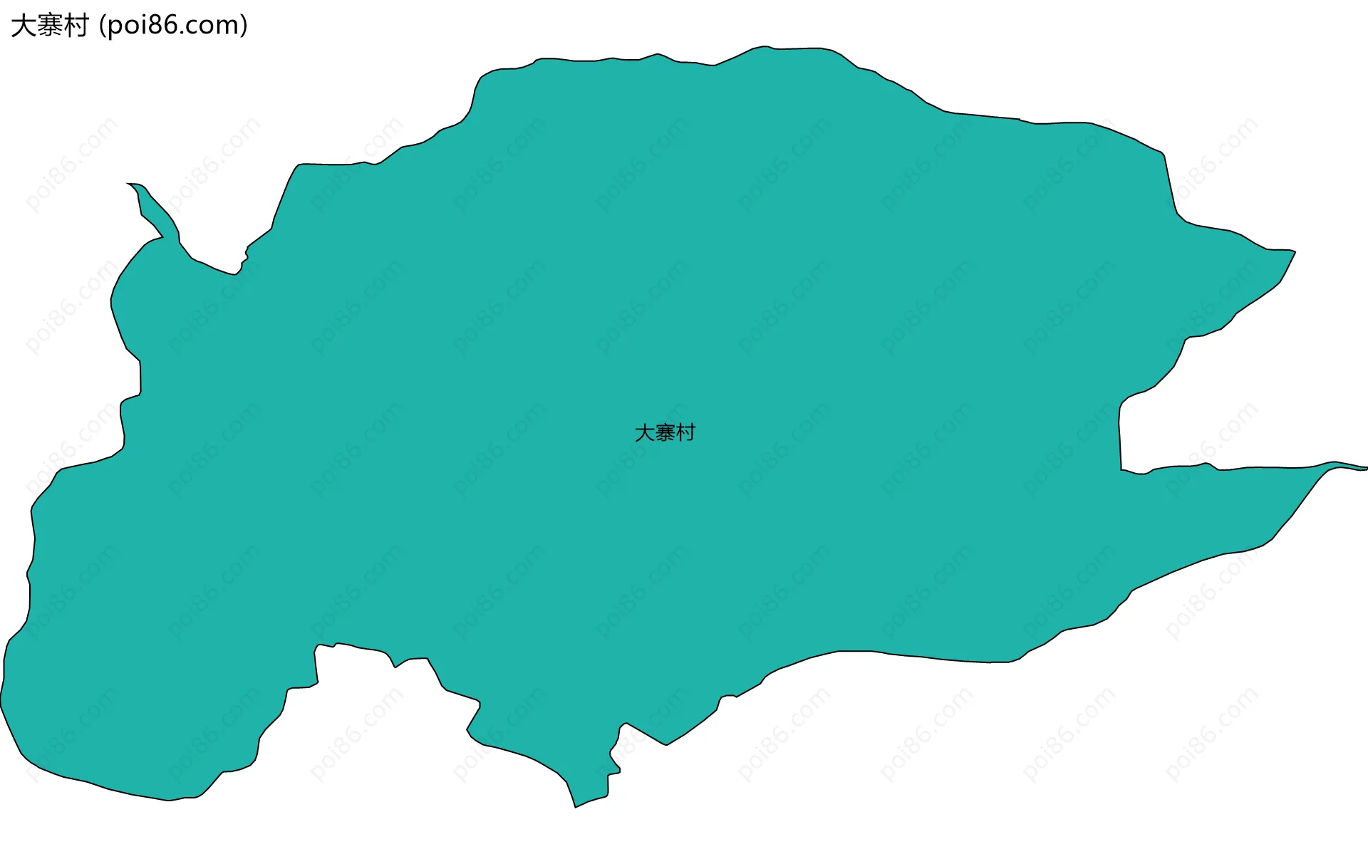 大寨村边界地图