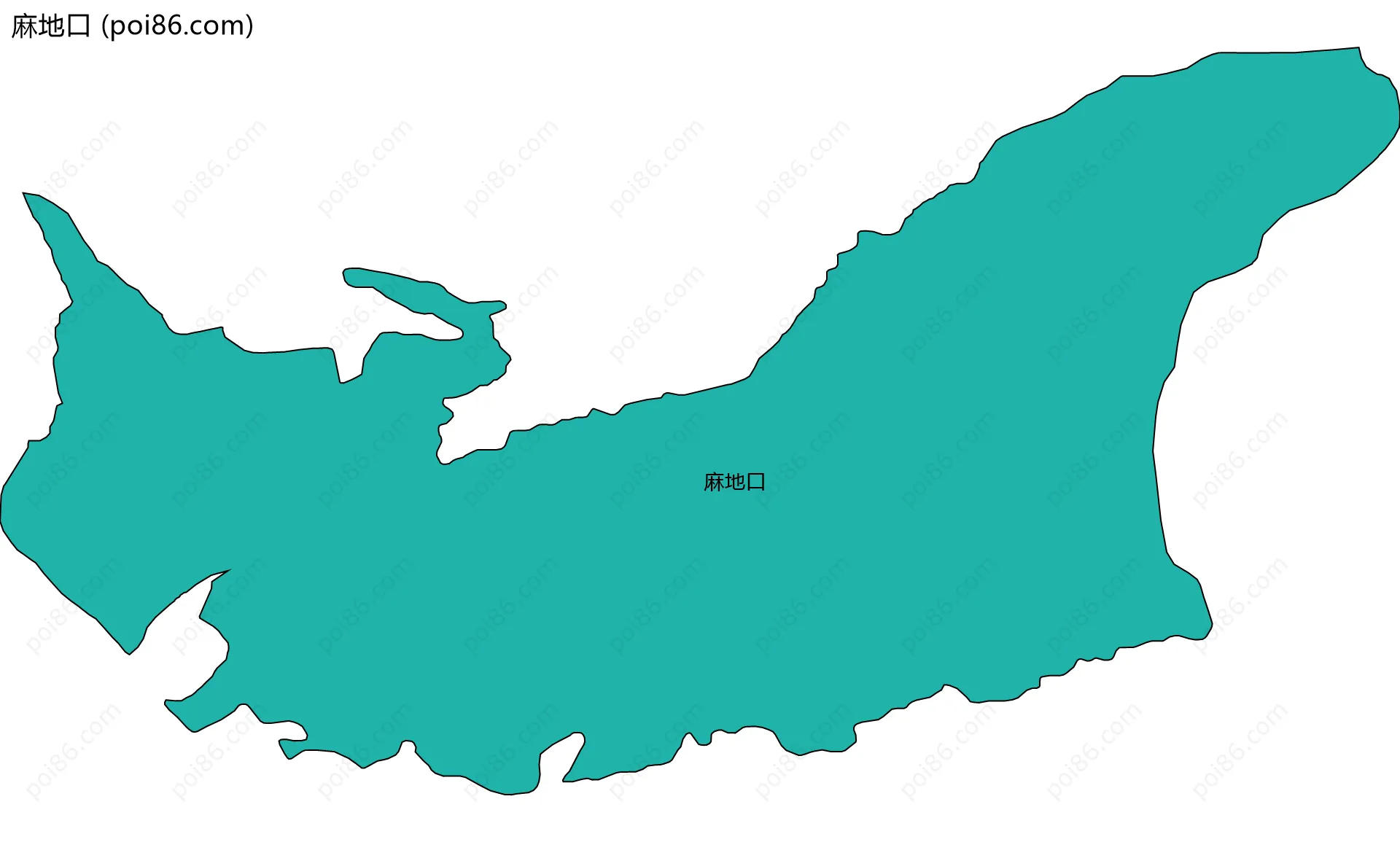 麻地口边界地图