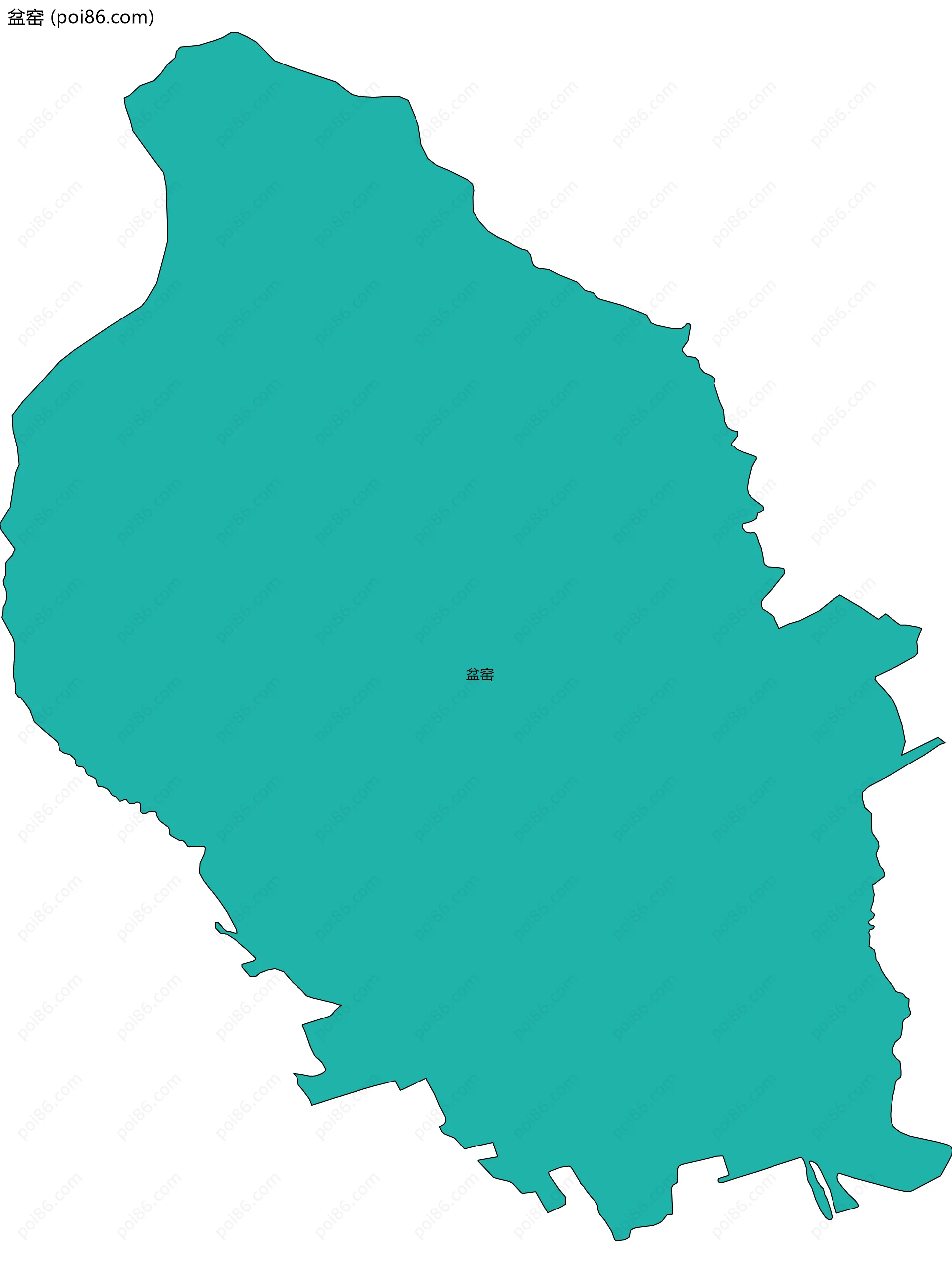 盆窑边界地图