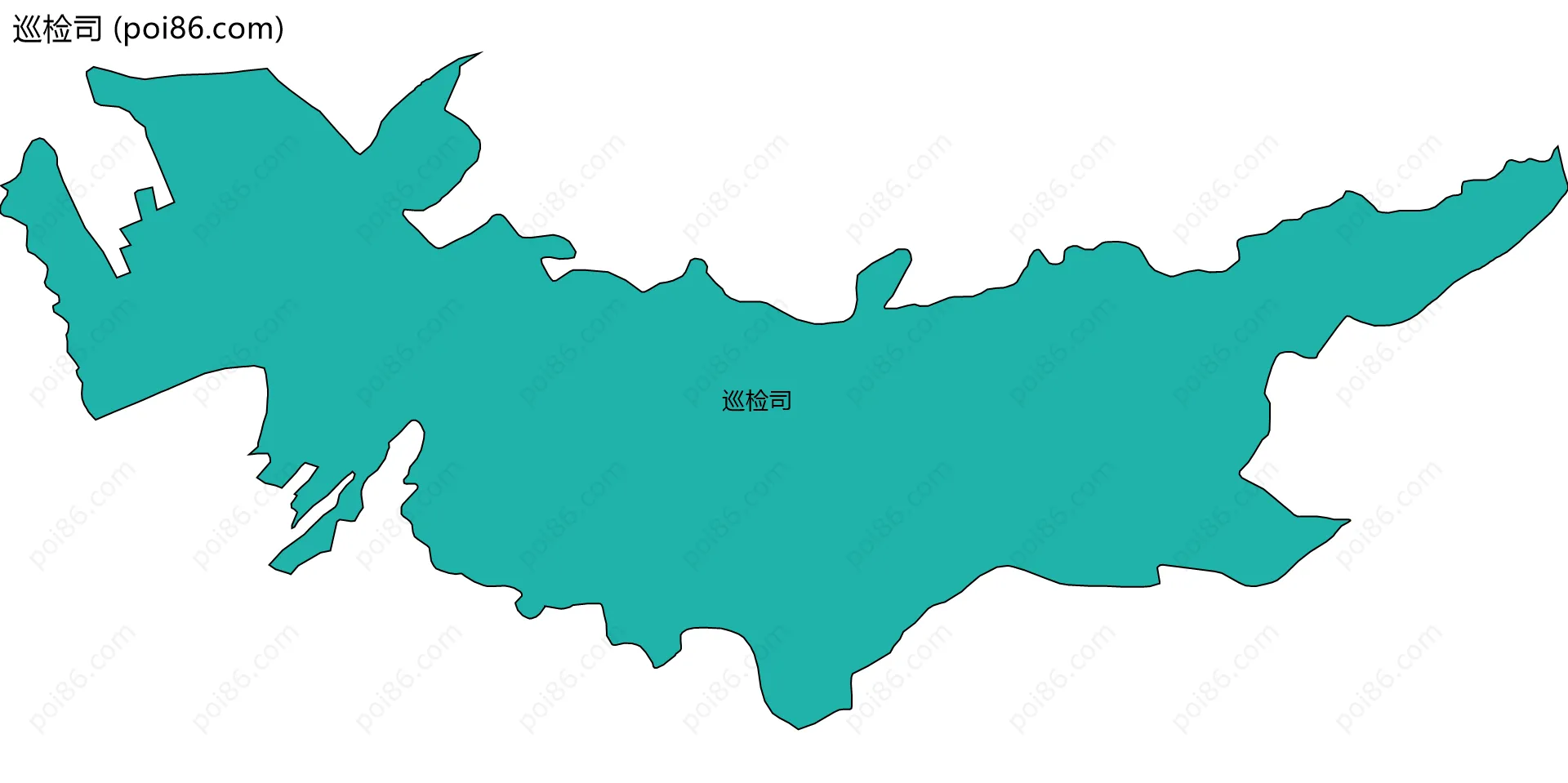 巡检司边界地图