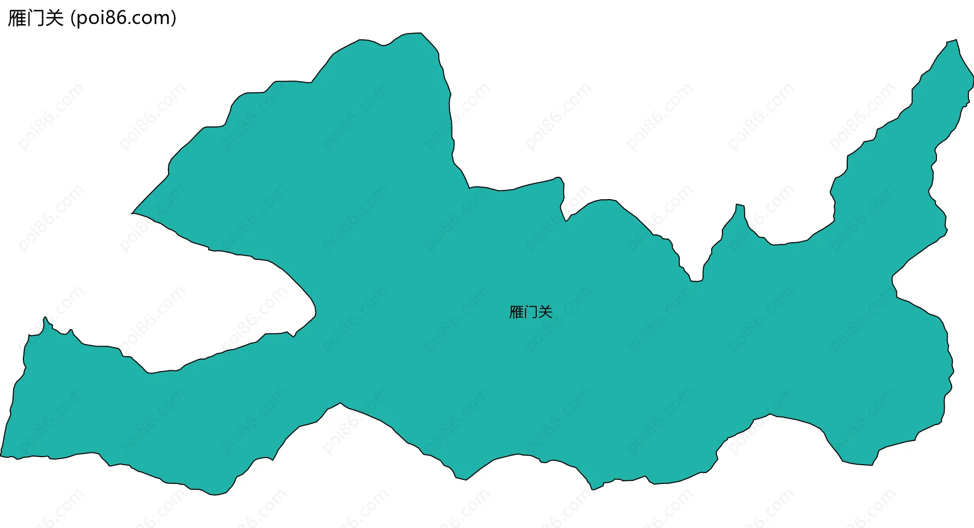 雁门关边界地图