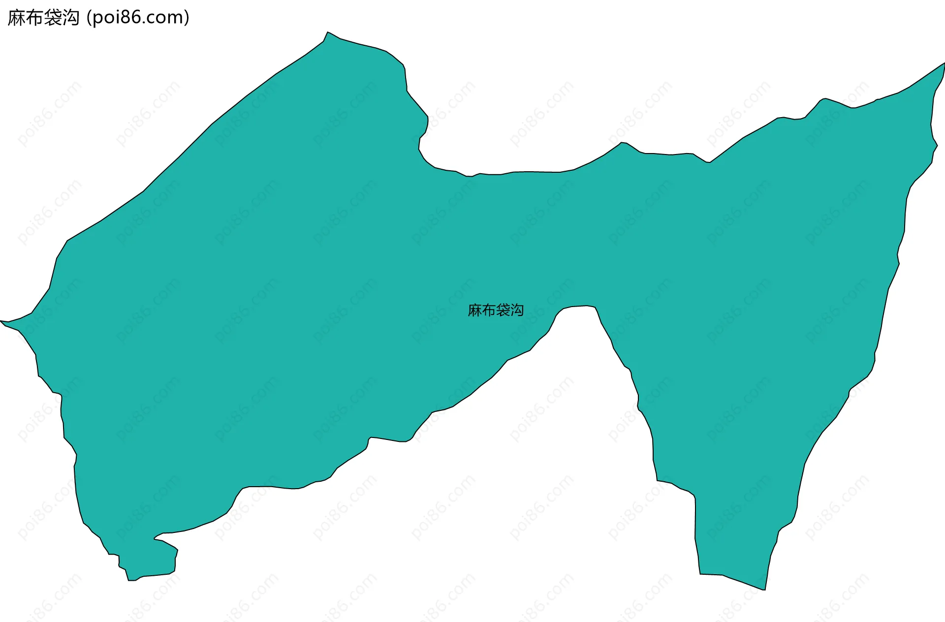 麻布袋沟边界地图