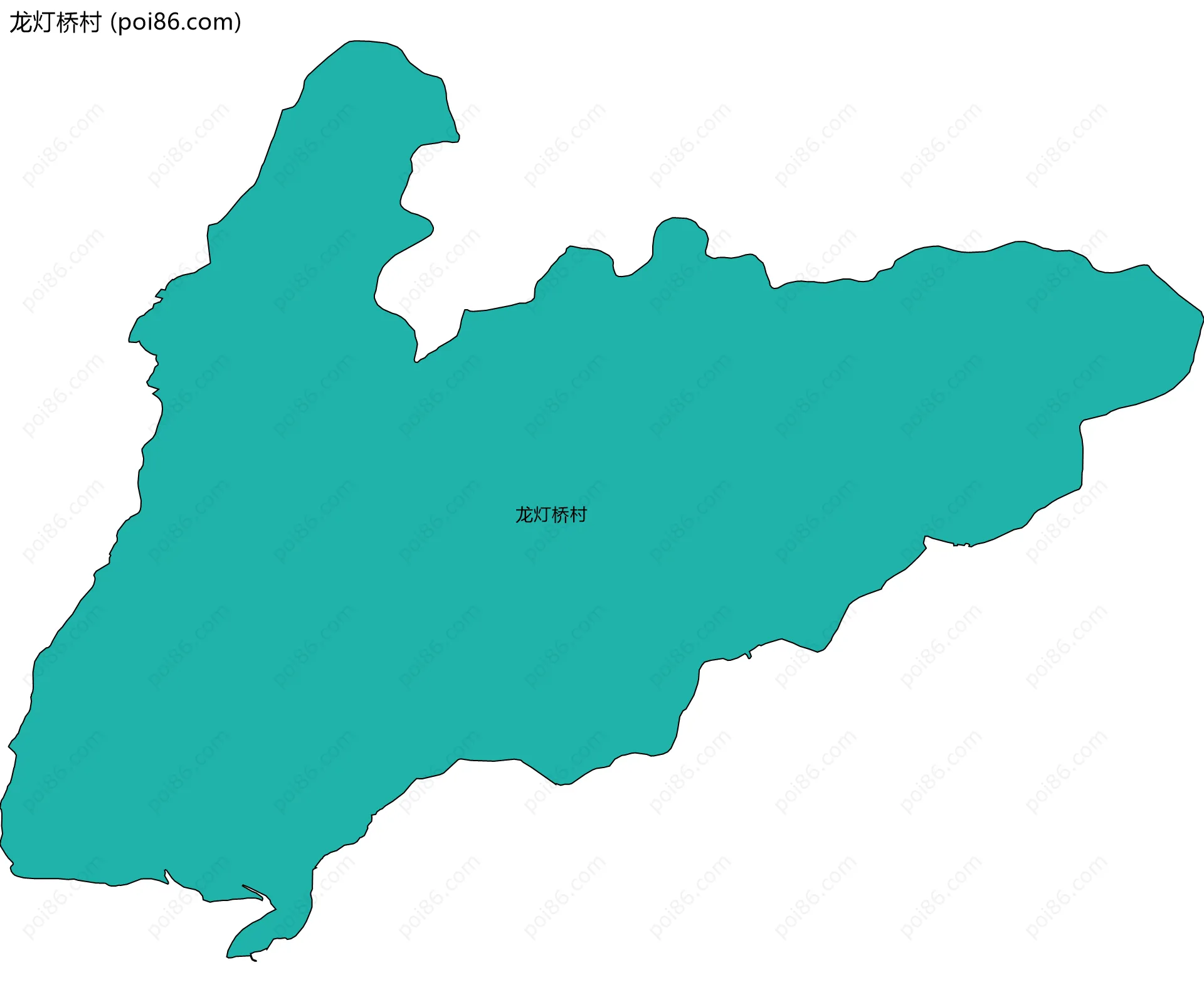 龙灯桥村边界地图