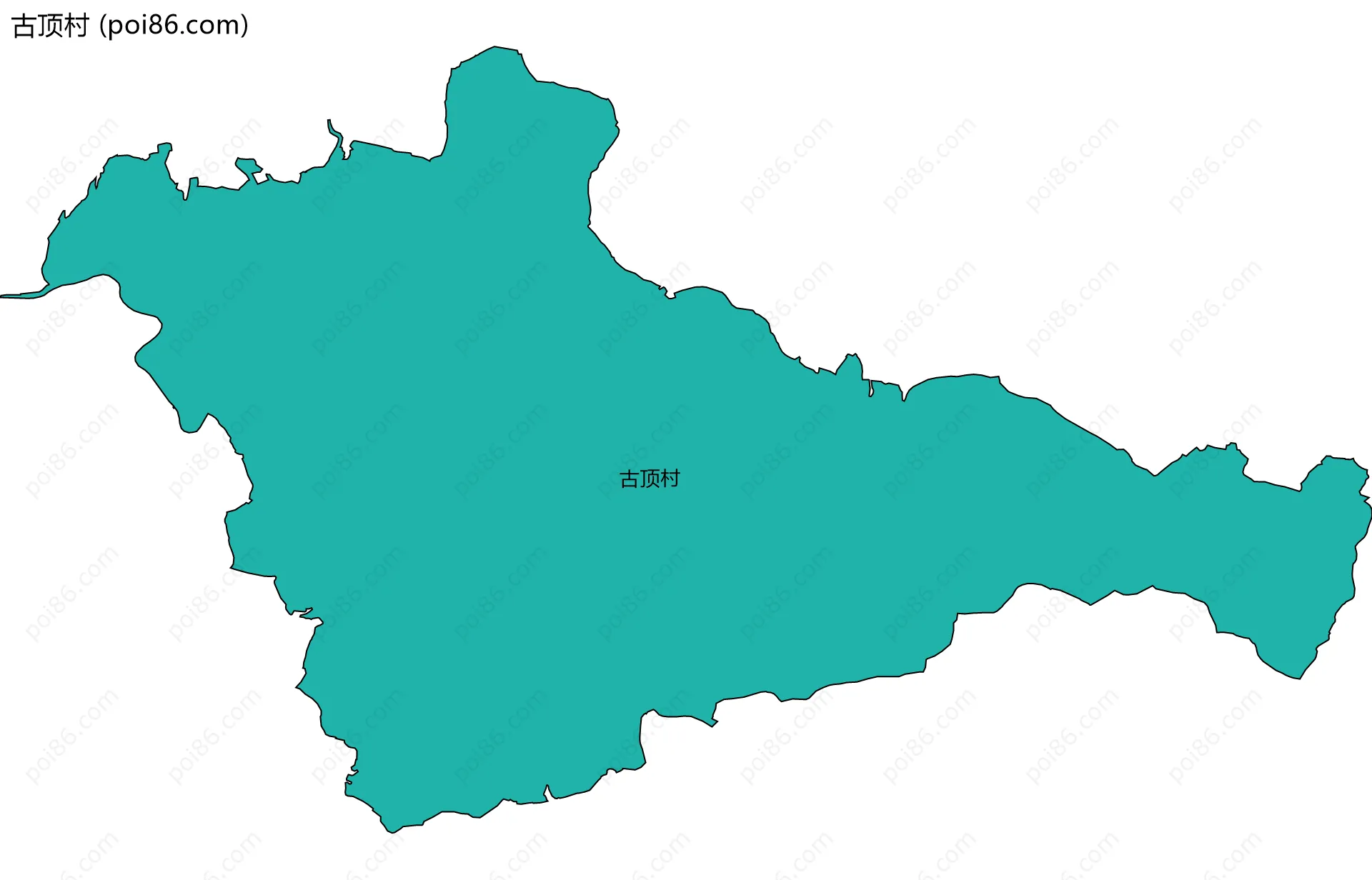 古顶村边界地图