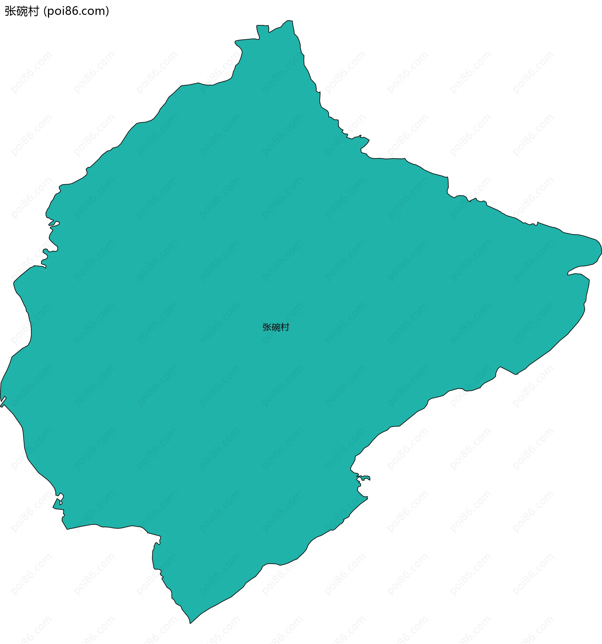 张碗村边界地图