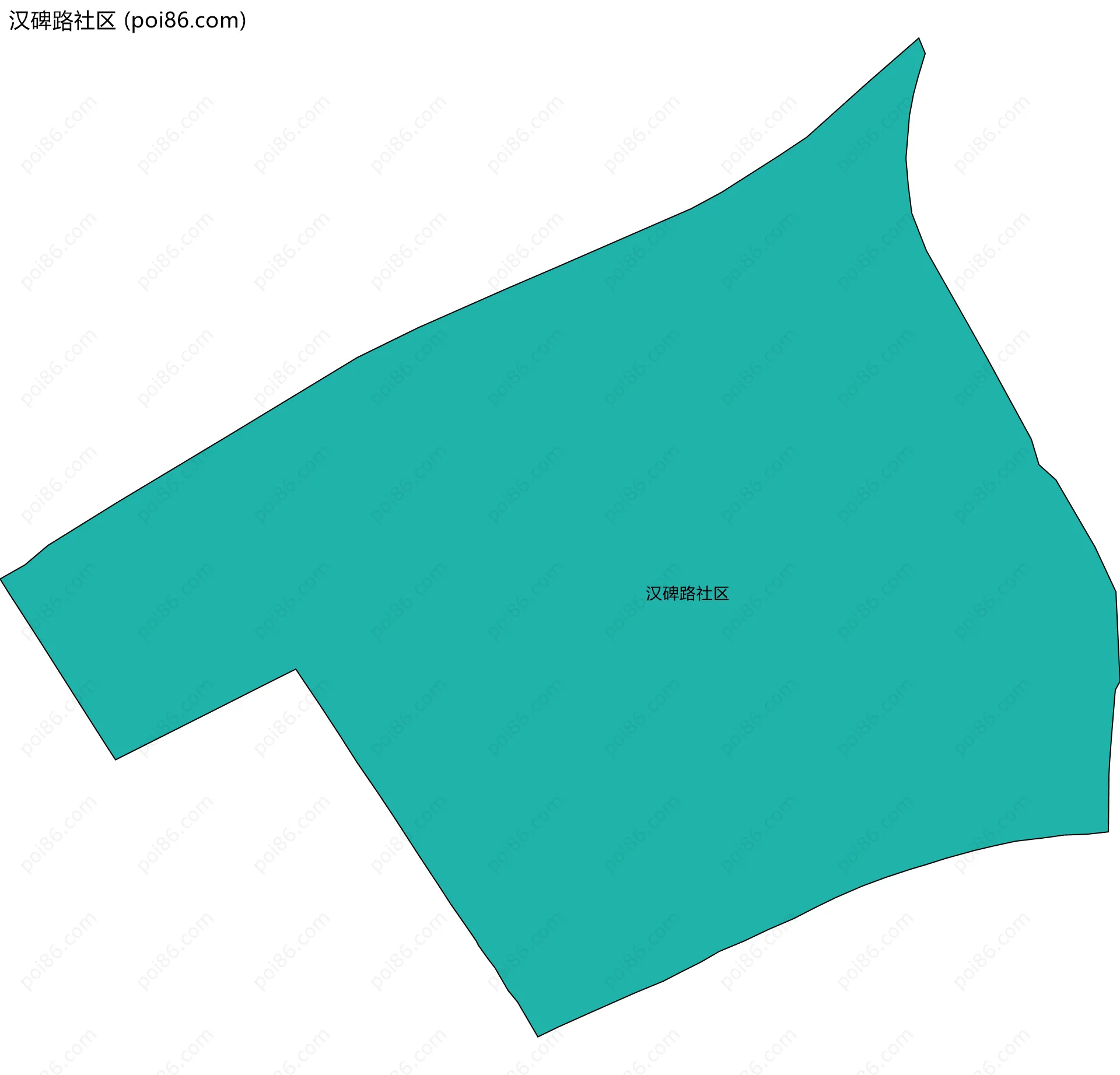 汉碑路社区边界地图