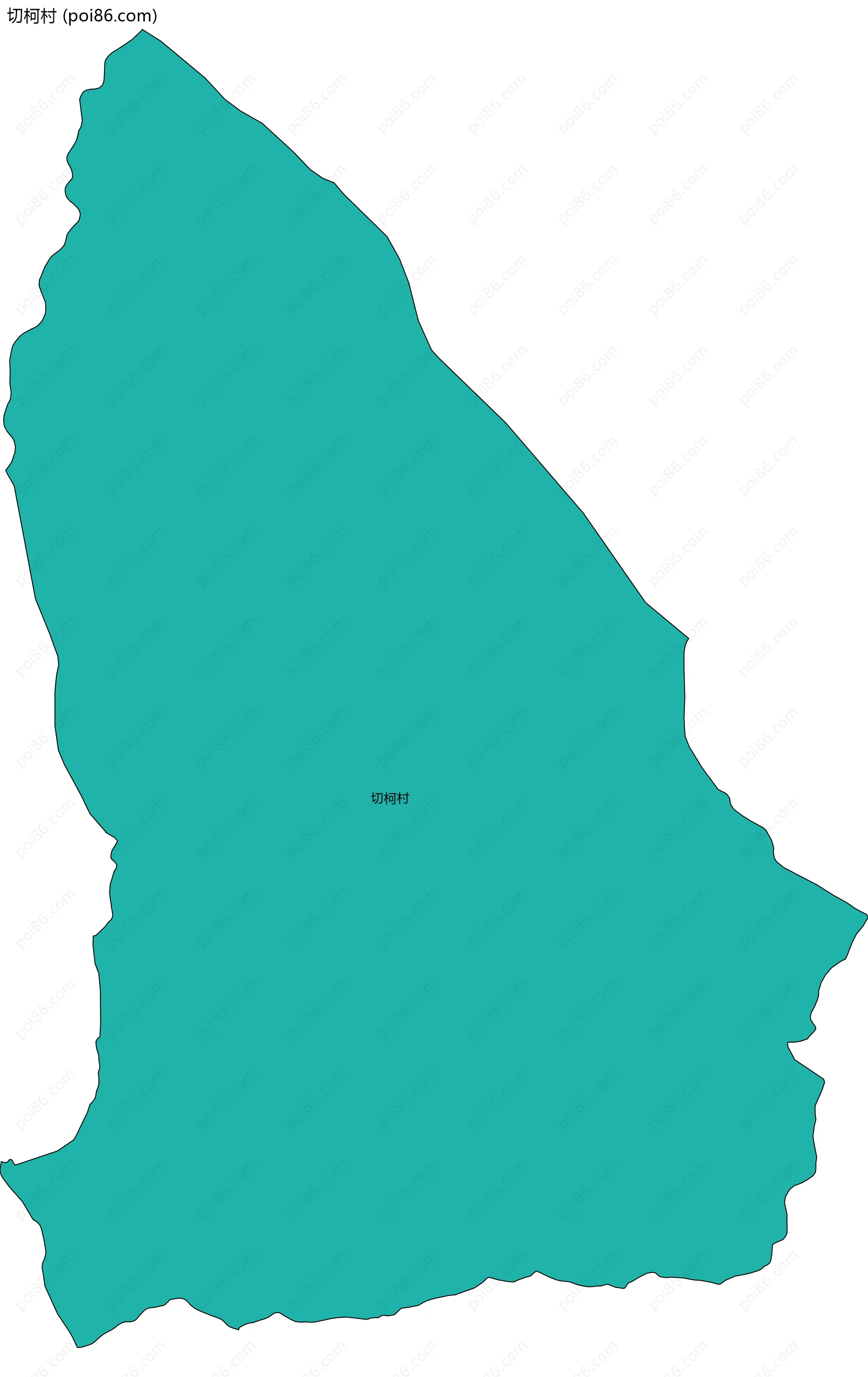切柯村边界地图