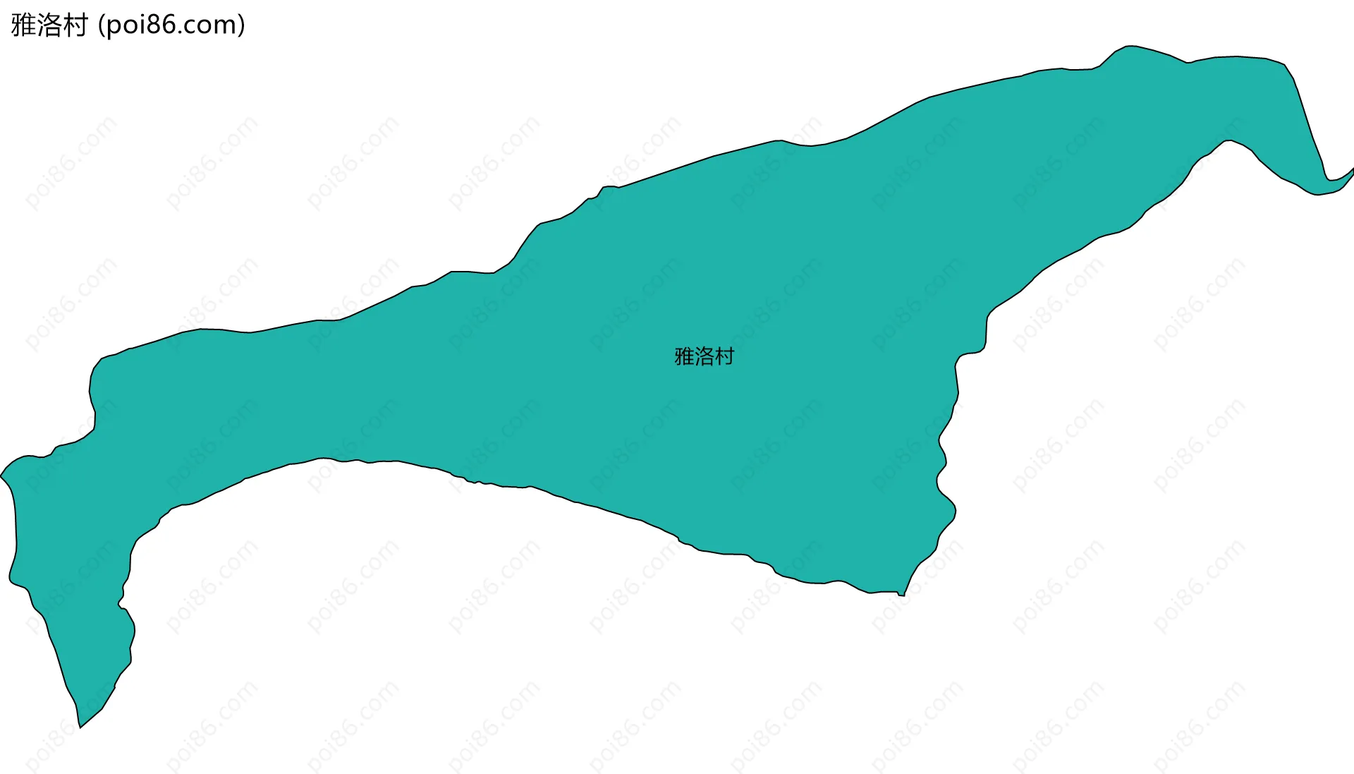 雅洛村边界地图