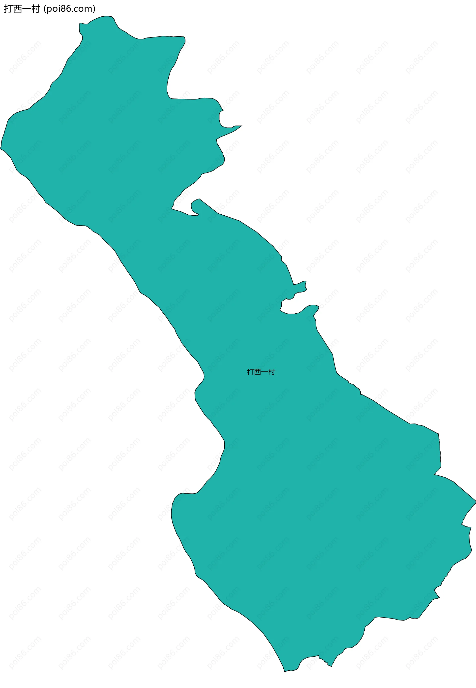 打西一村边界地图