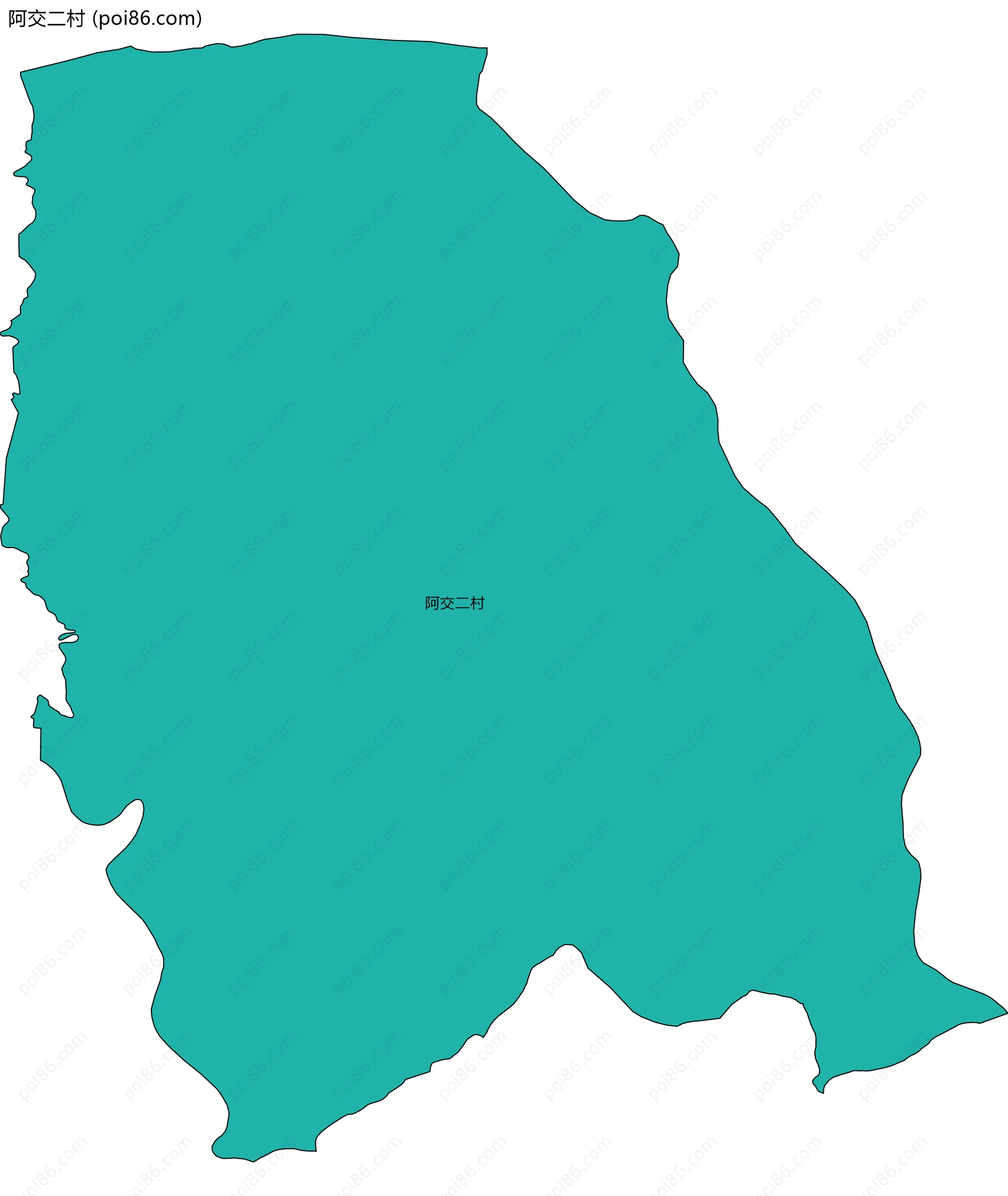 阿交二村边界地图