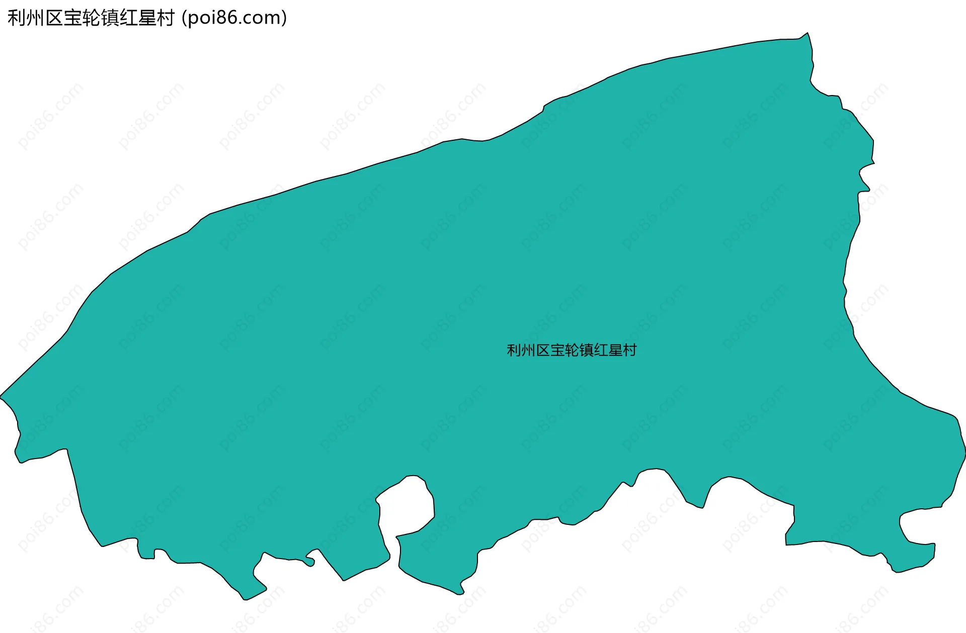 利州区宝轮镇红星村边界地图