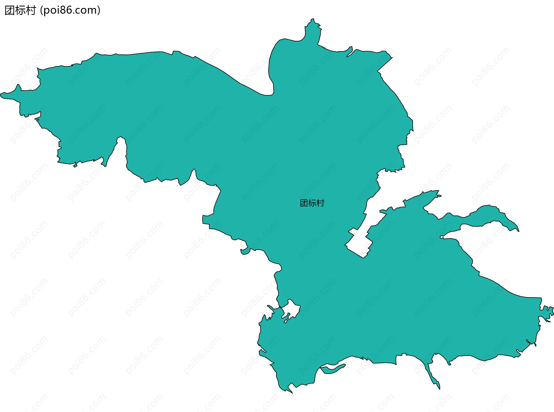 团标村边界地图