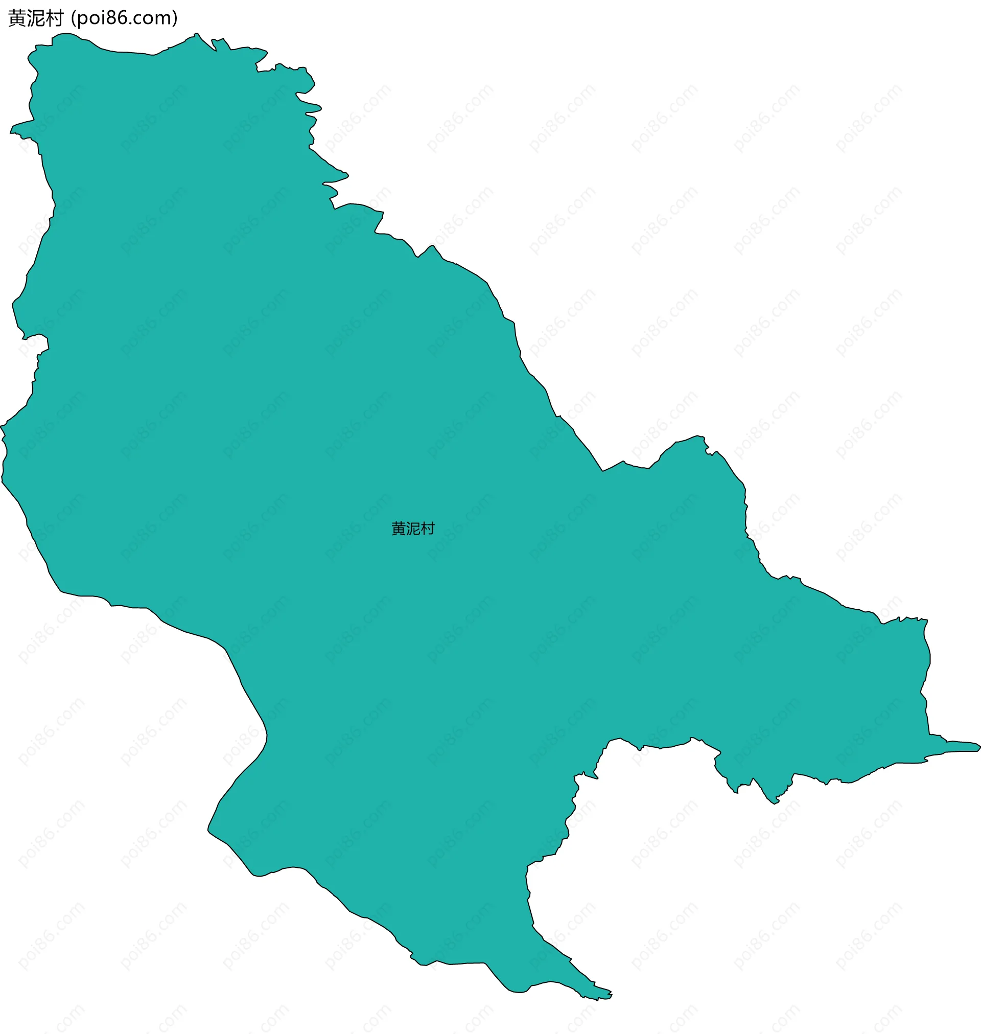 黄泥村边界地图