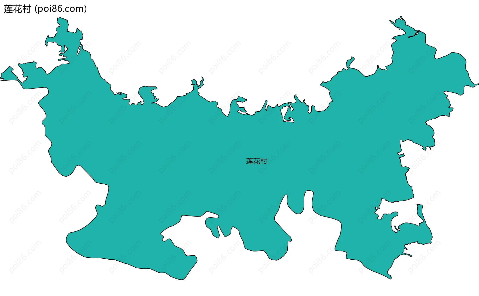 莲花村边界地图