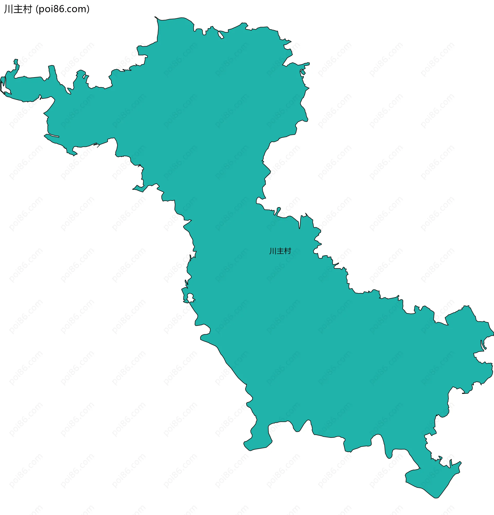 川主村边界地图