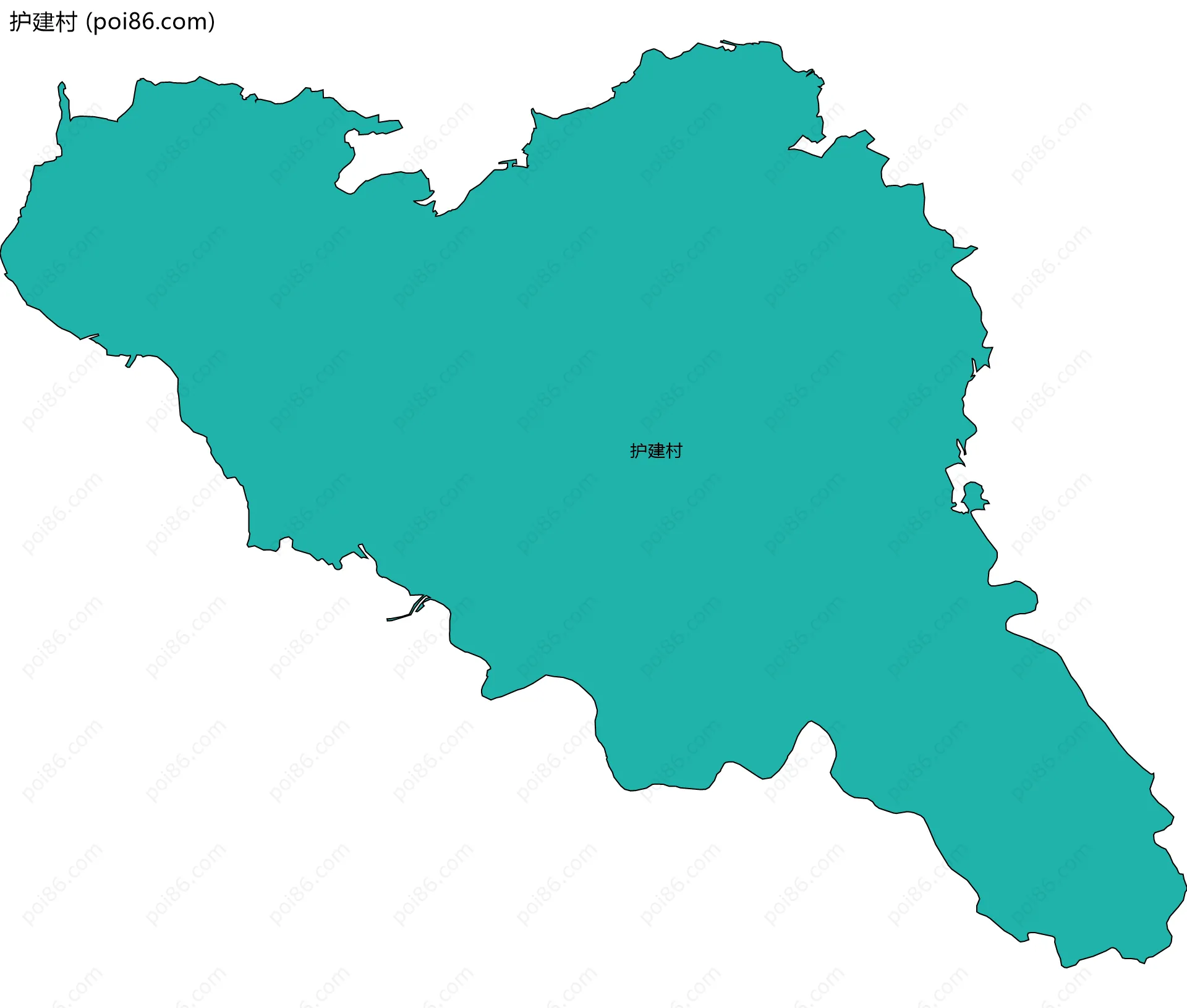 护建村边界地图