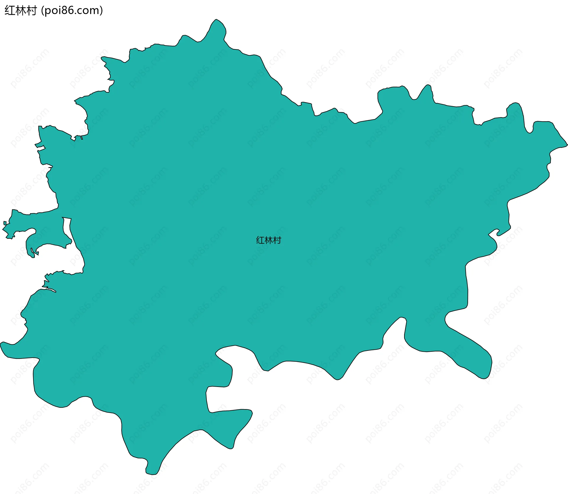 红林村边界地图