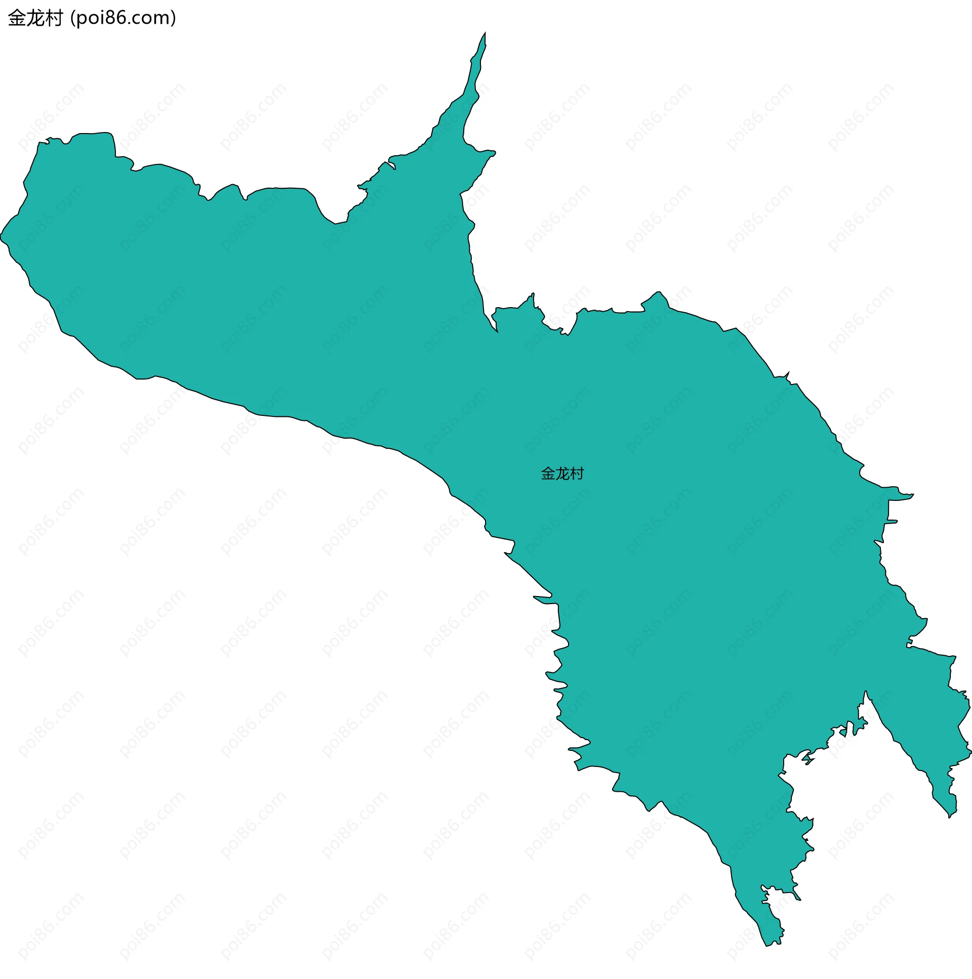 金龙村边界地图