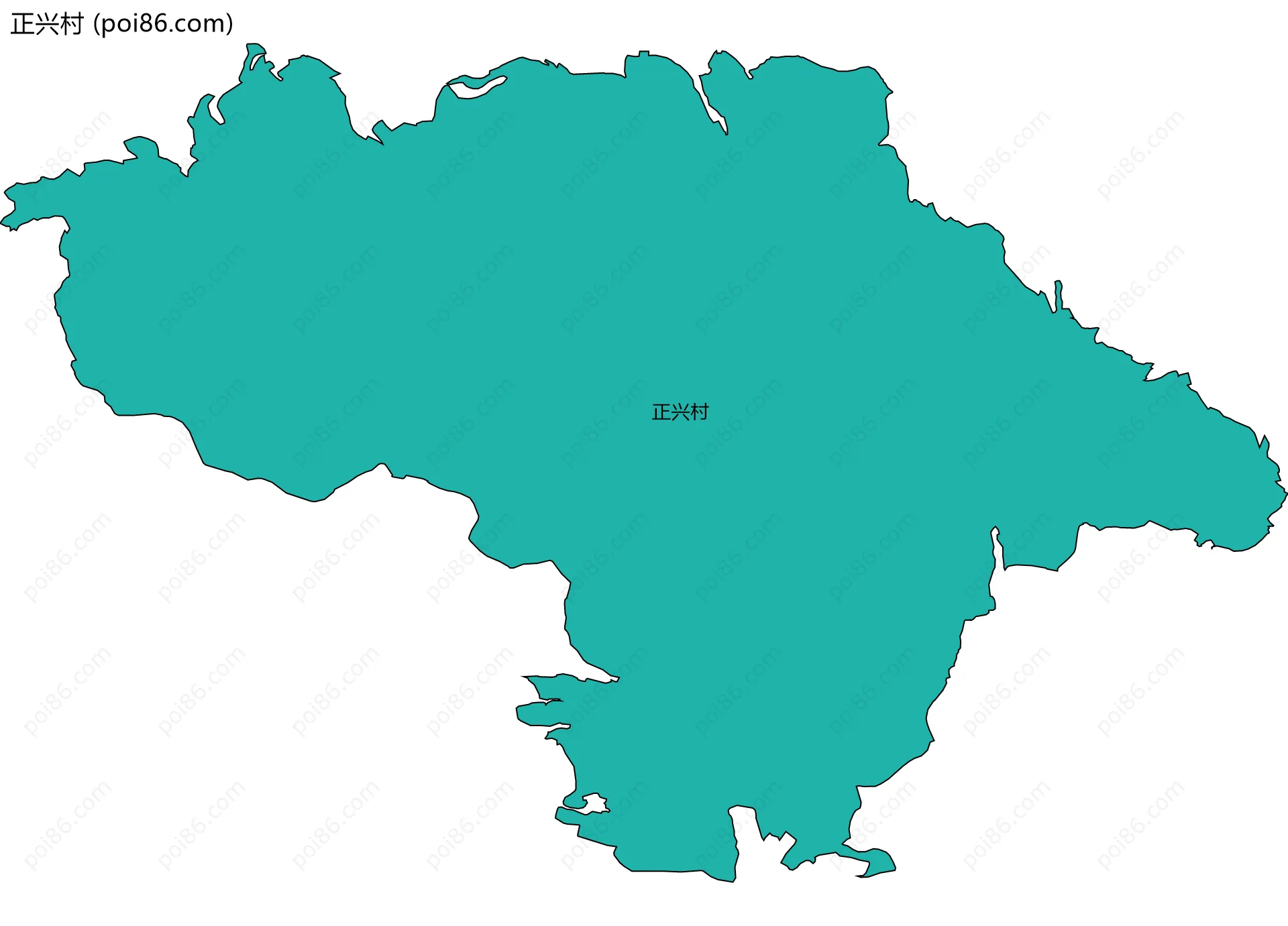 正兴村边界地图