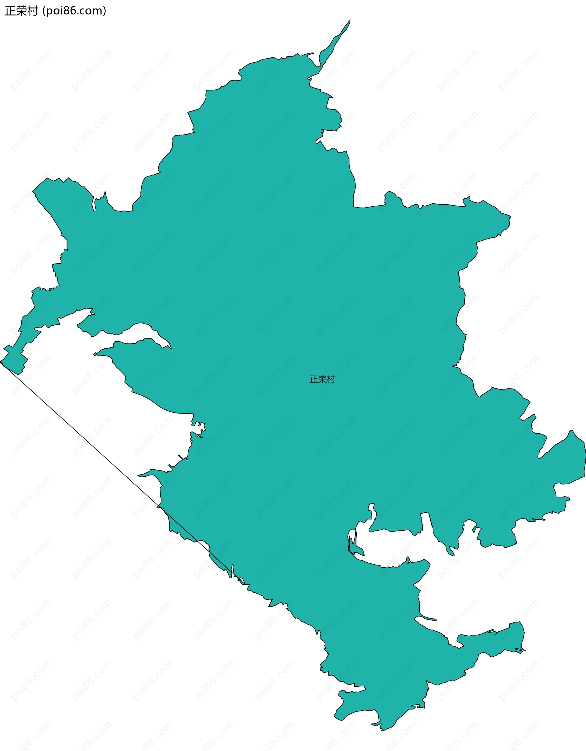 正荣村边界地图