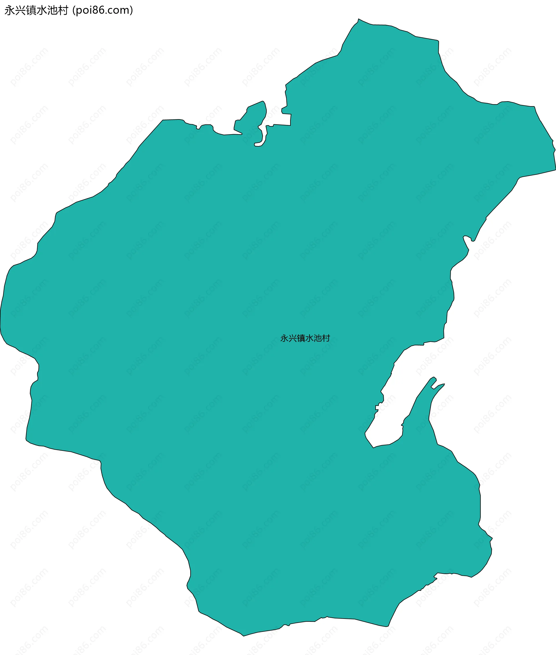 永兴镇水池村边界地图