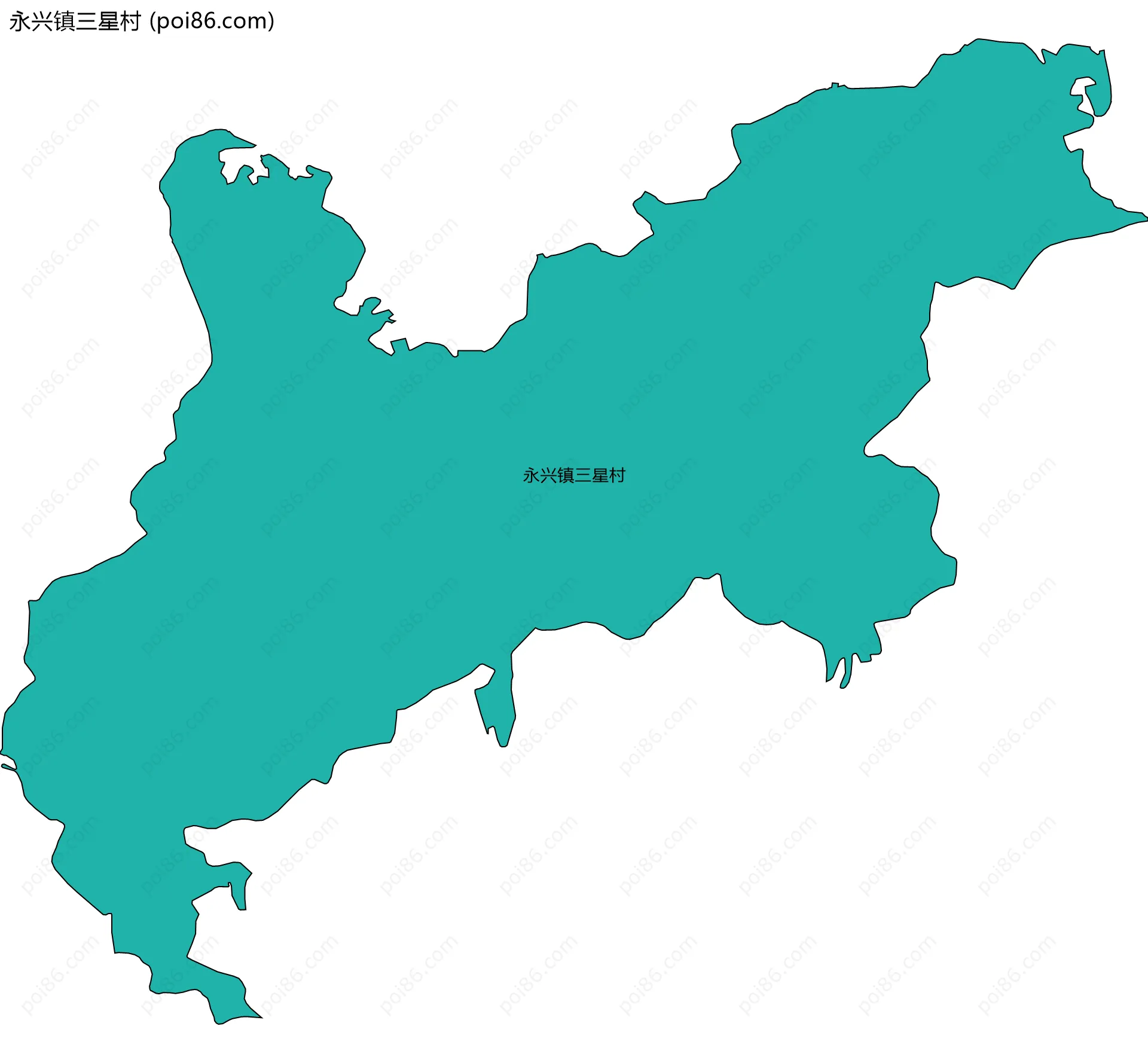 永兴镇三星村边界地图