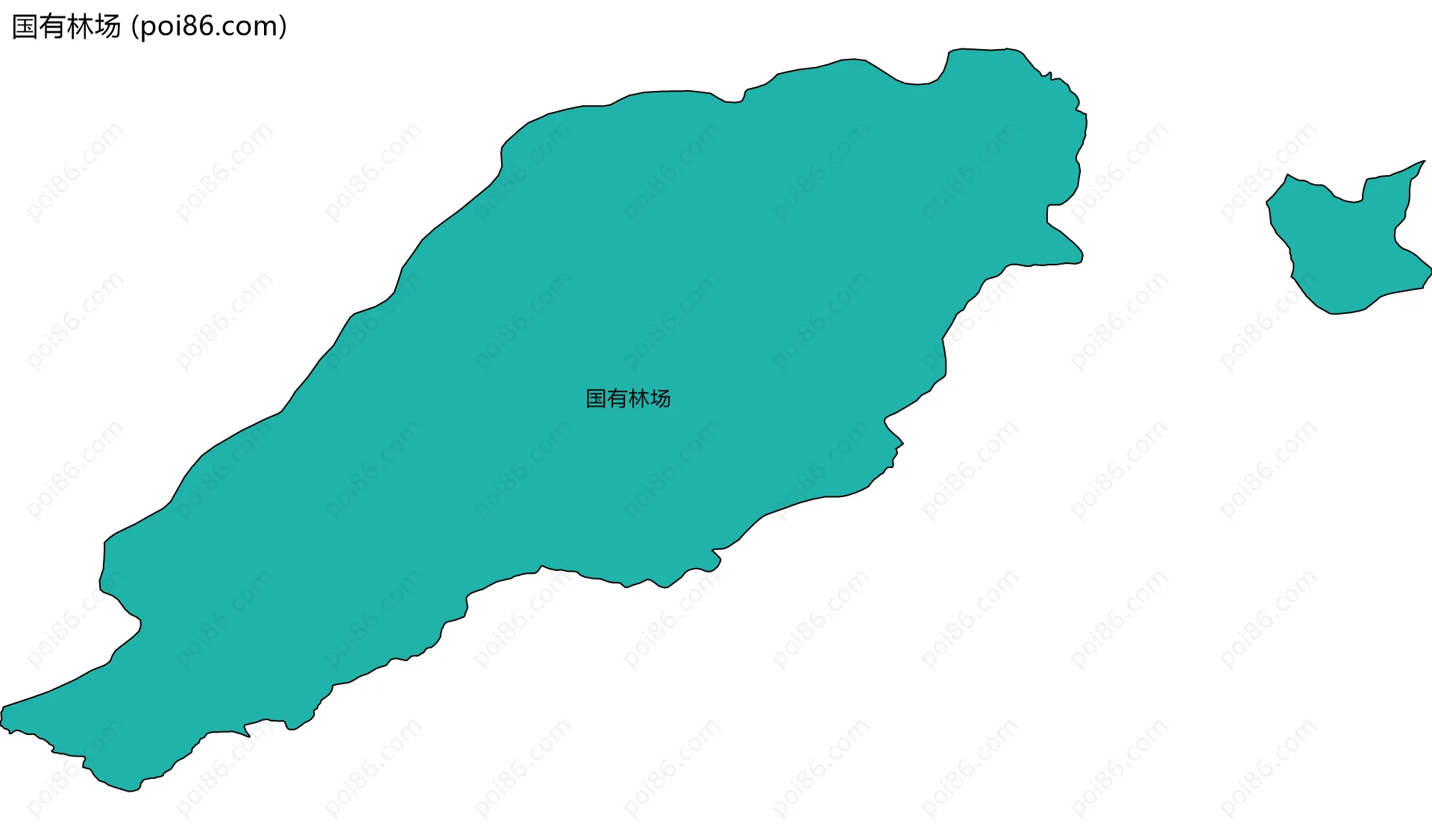 国有林场边界地图