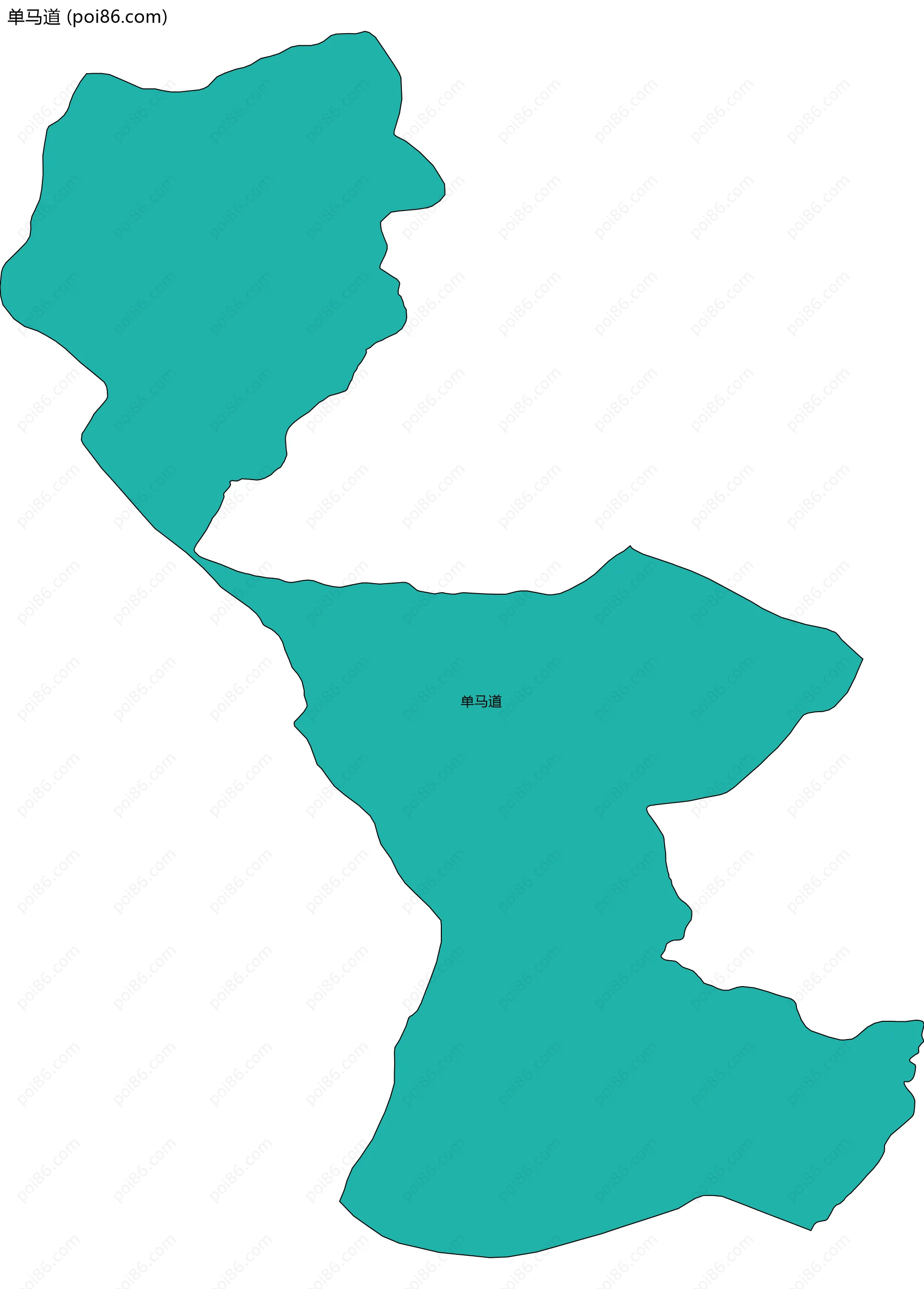 单马道边界地图