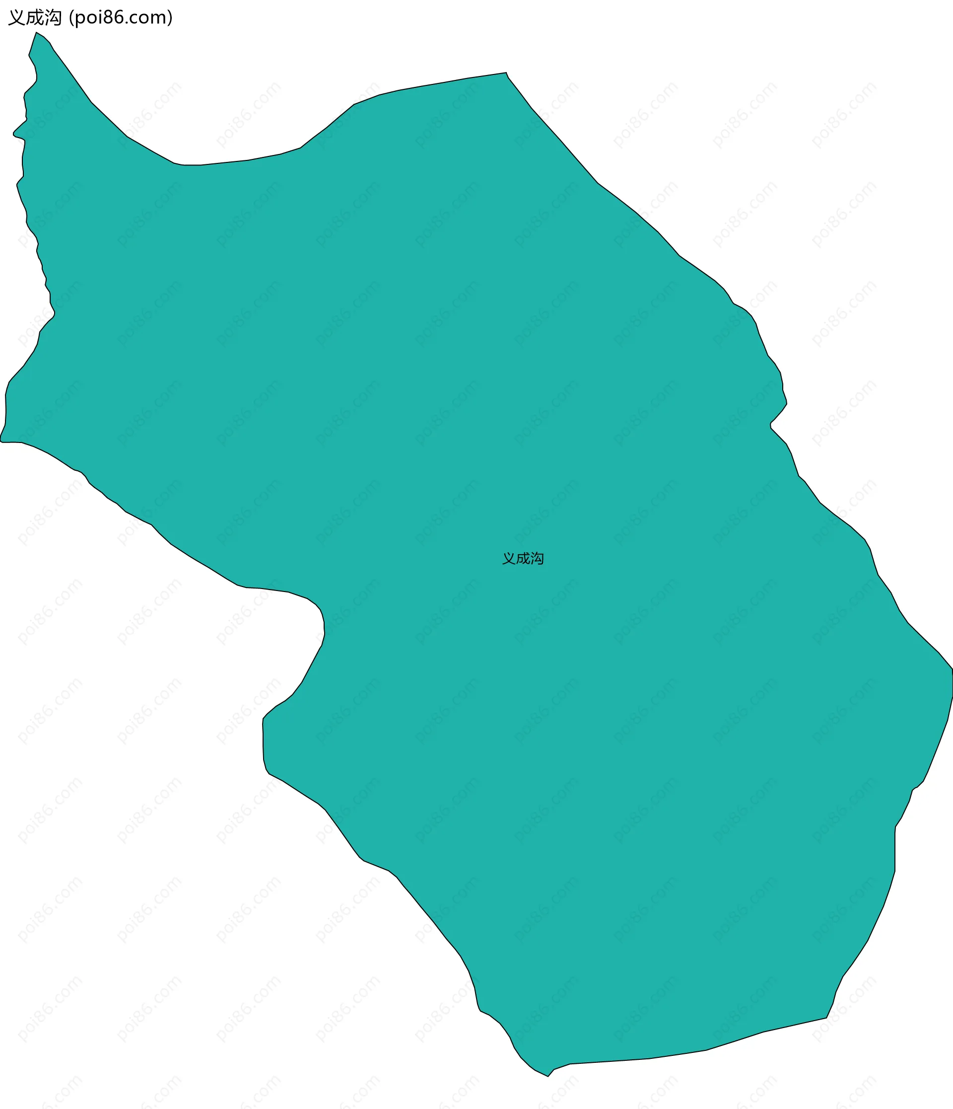 义成沟边界地图