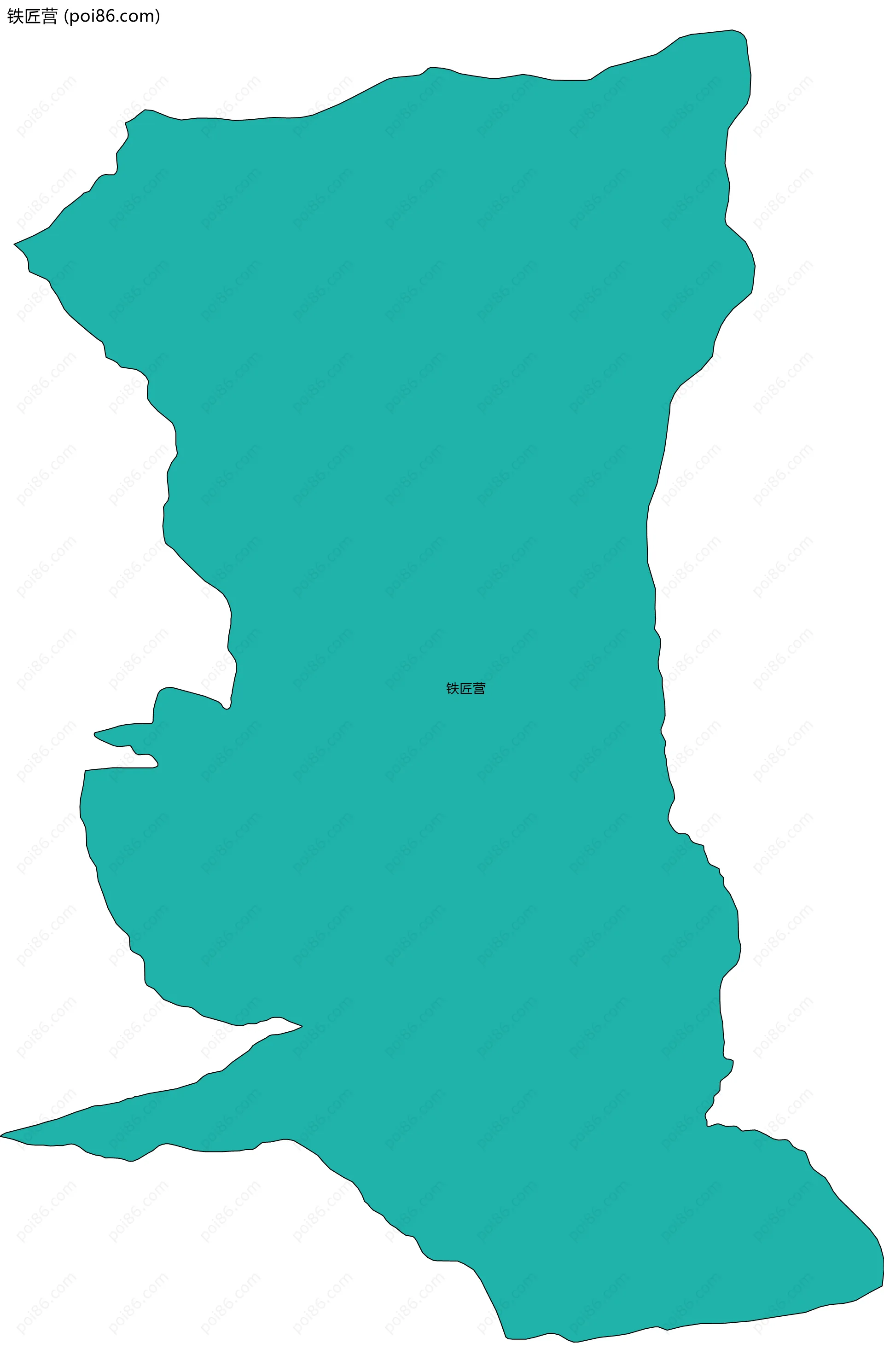 铁匠营边界地图