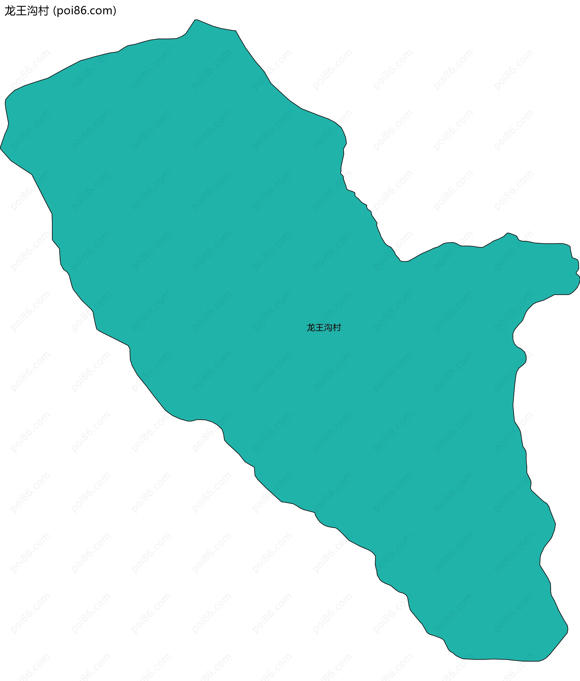 龙王沟村边界地图