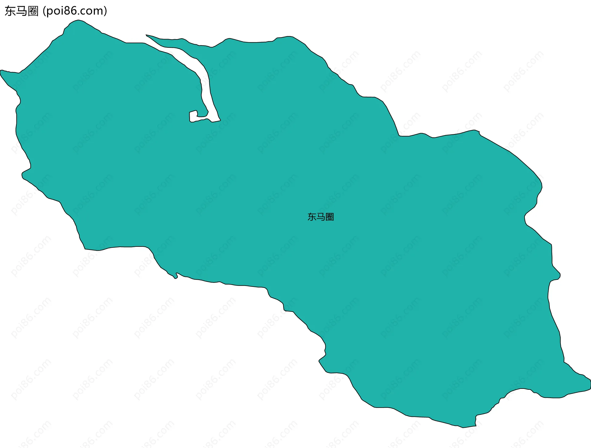 东马圈边界地图