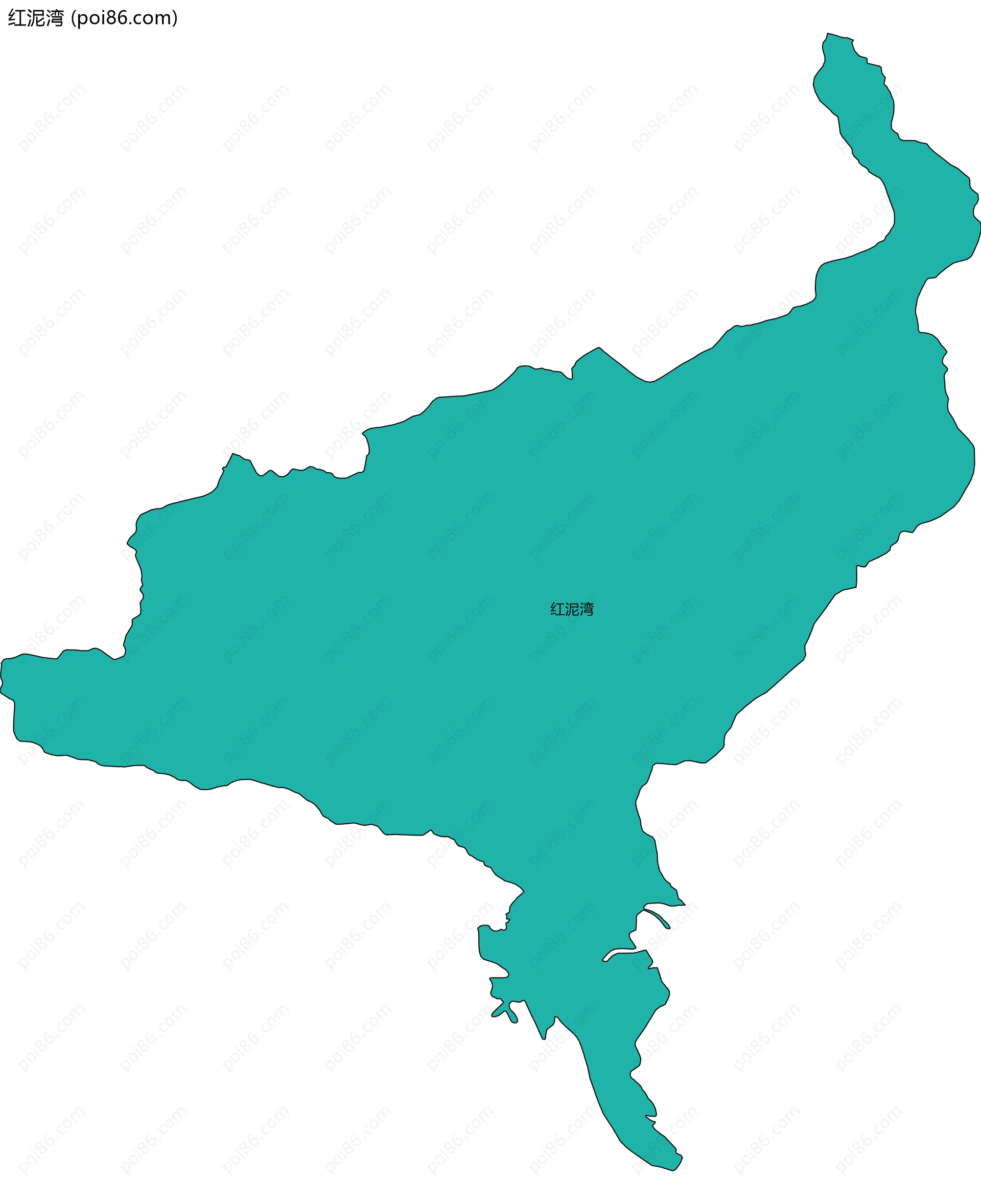 红泥湾边界地图