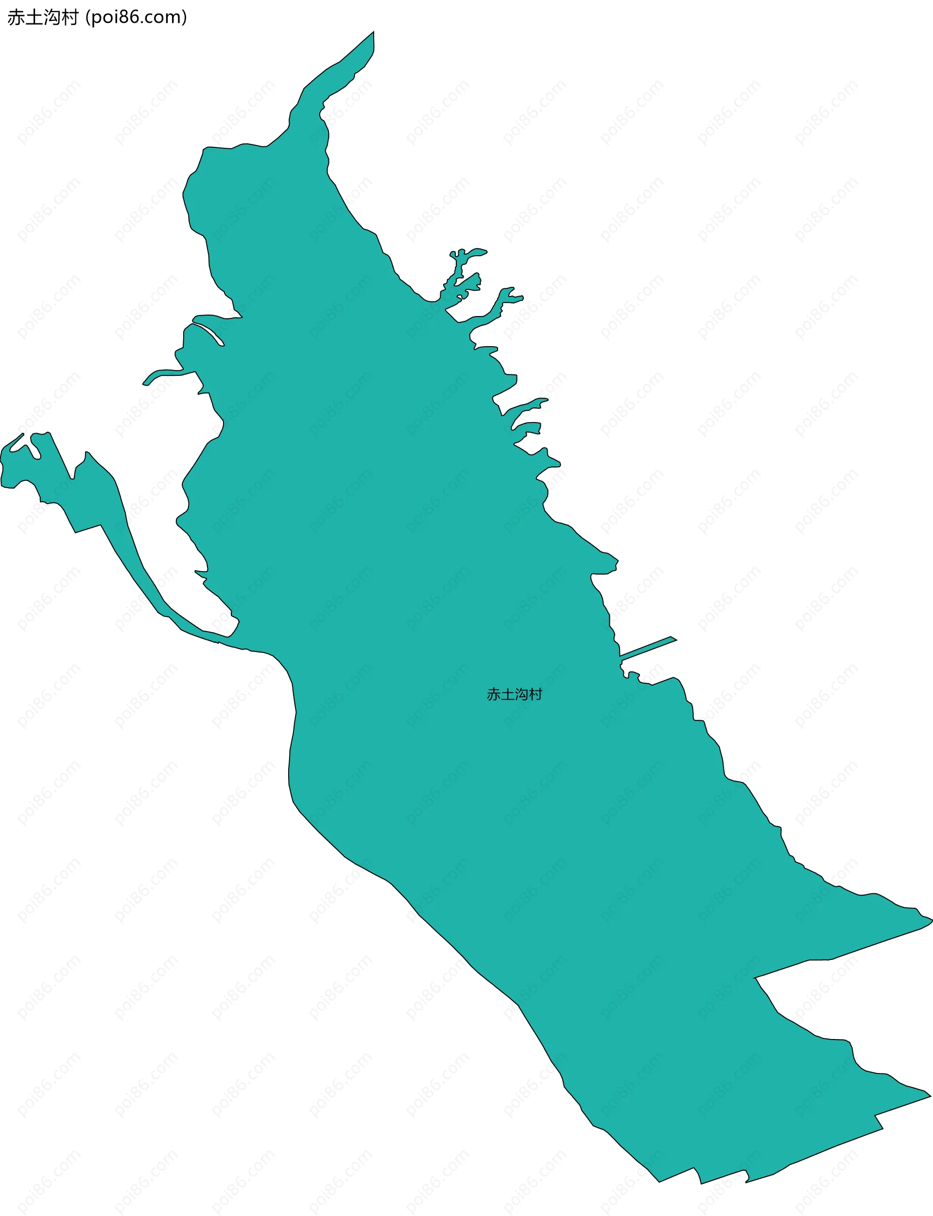 赤土沟村边界地图