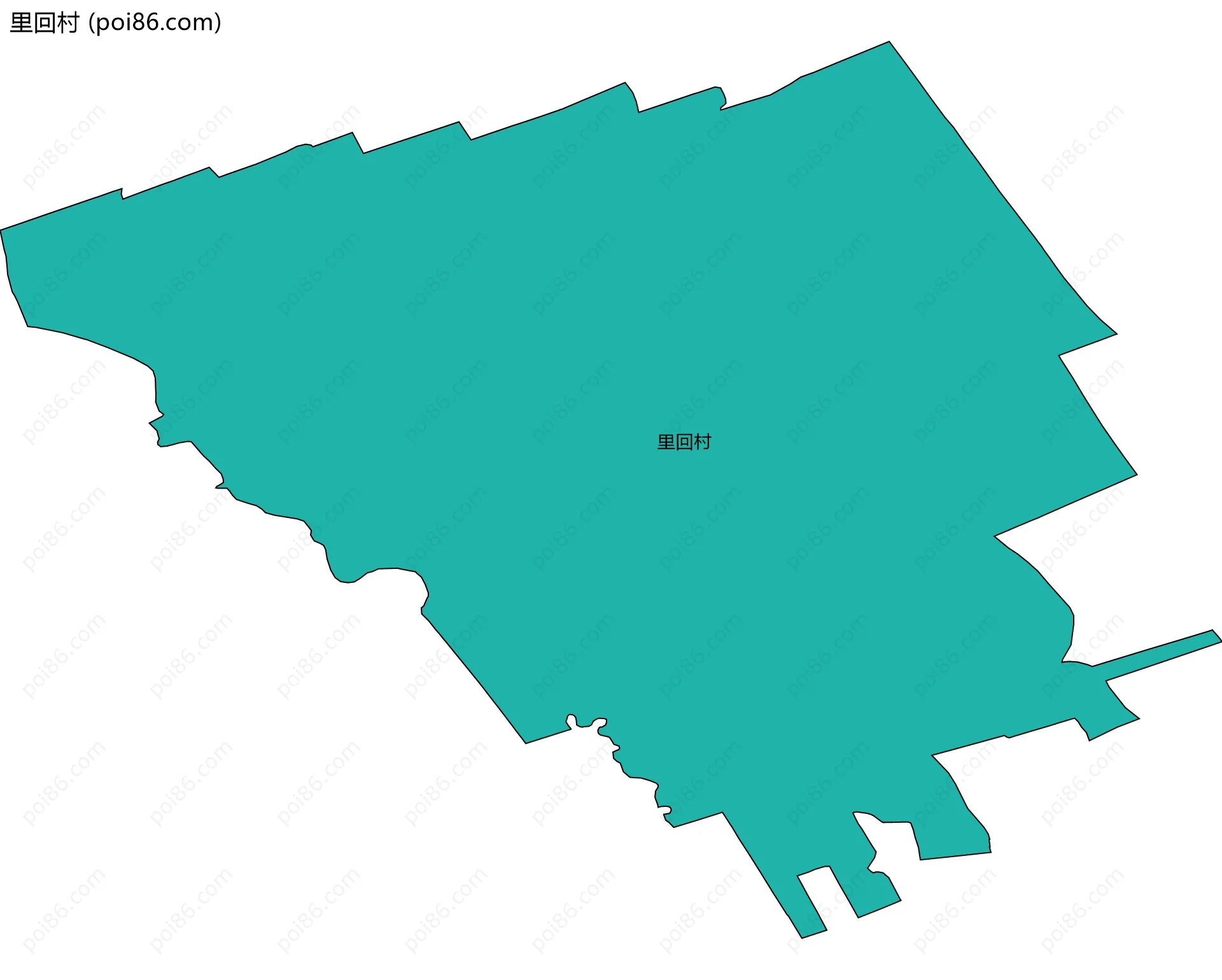 里回村边界地图