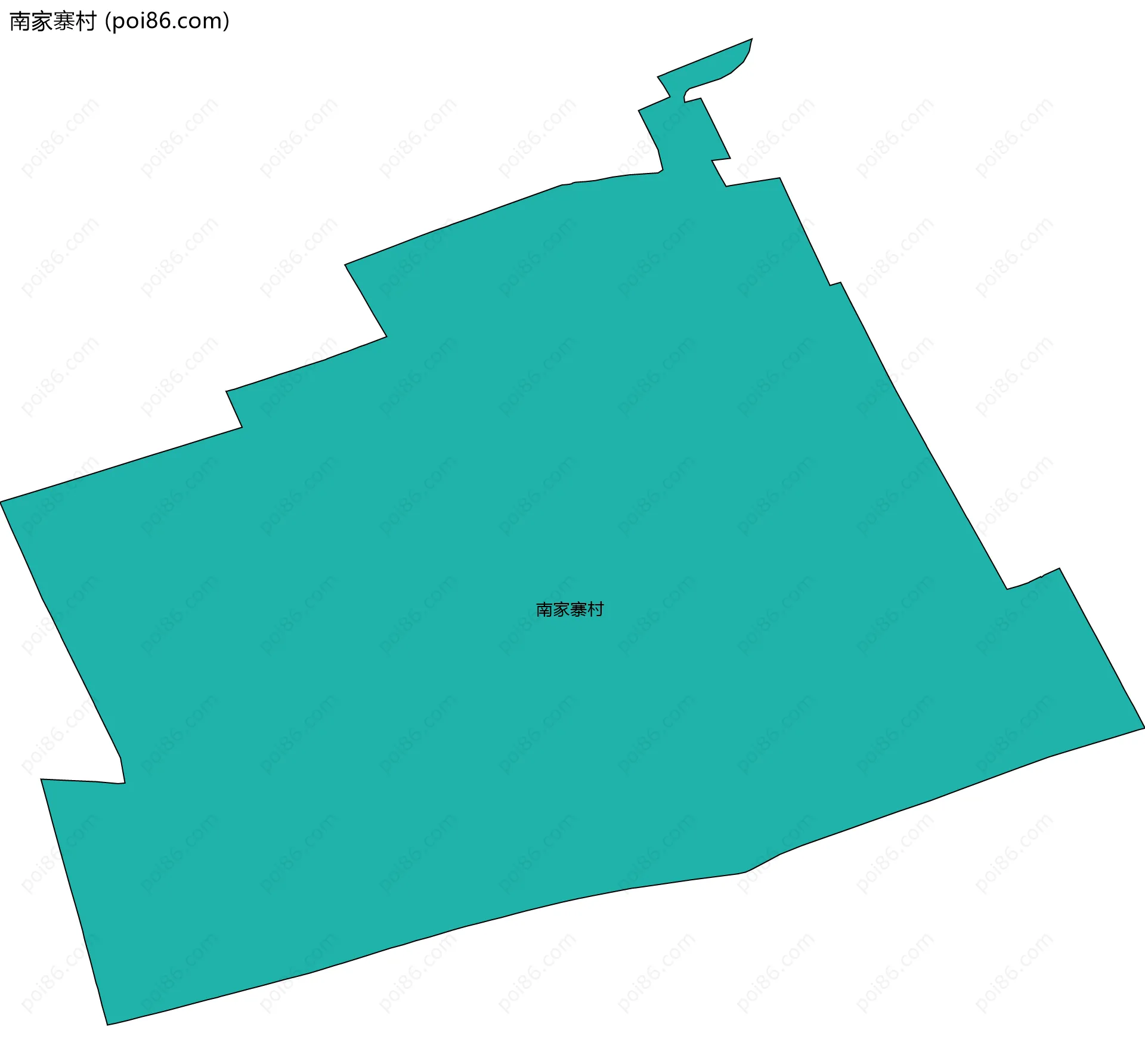 南家寨村边界地图