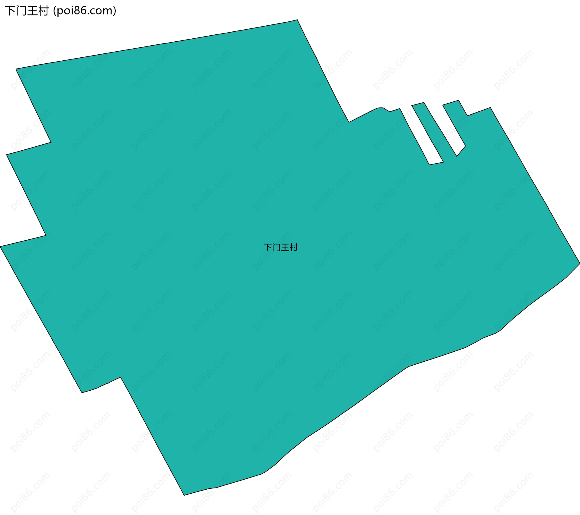 下门王村边界地图