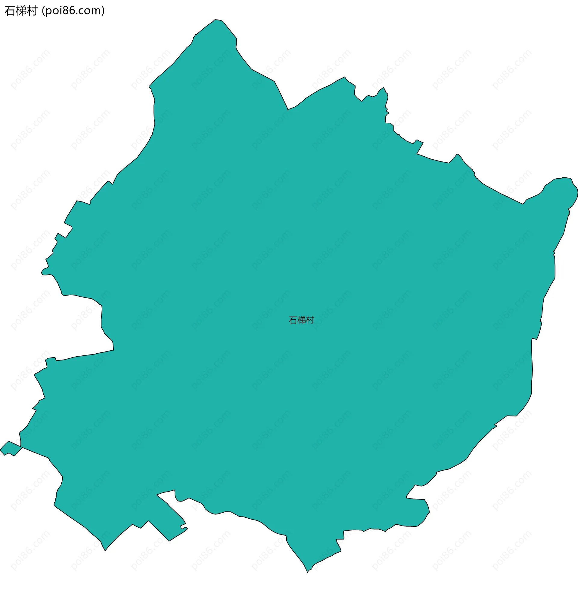 石梯村边界地图
