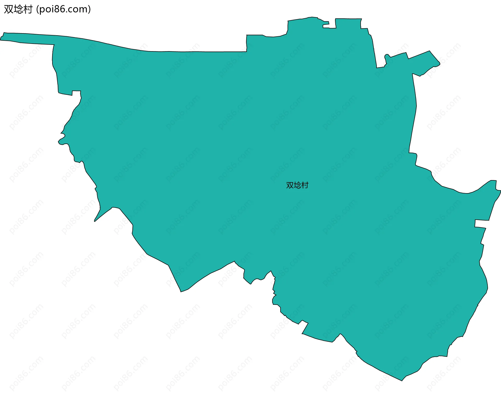 双埝村边界地图