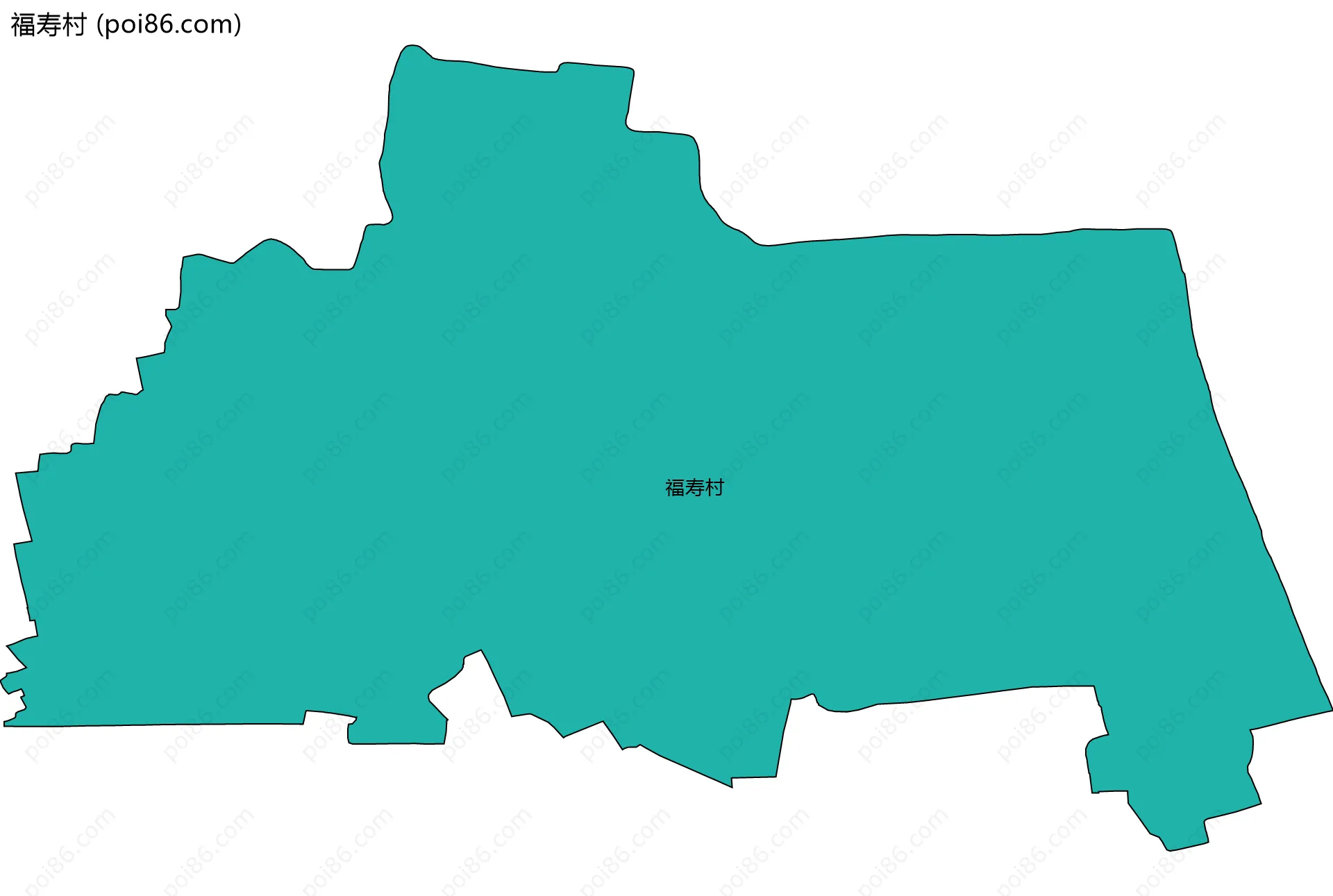 福寿村边界地图
