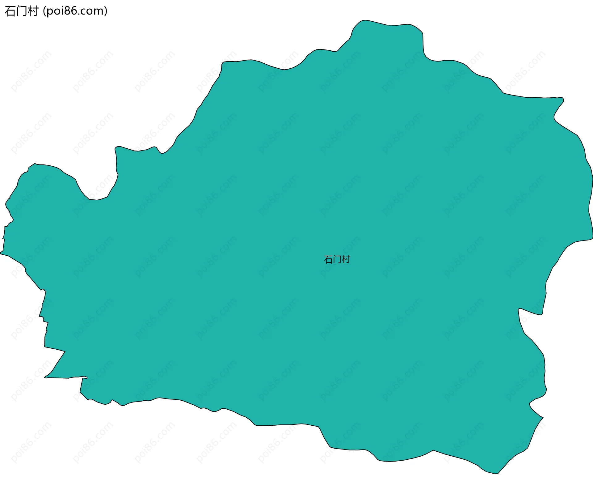 石门村边界地图