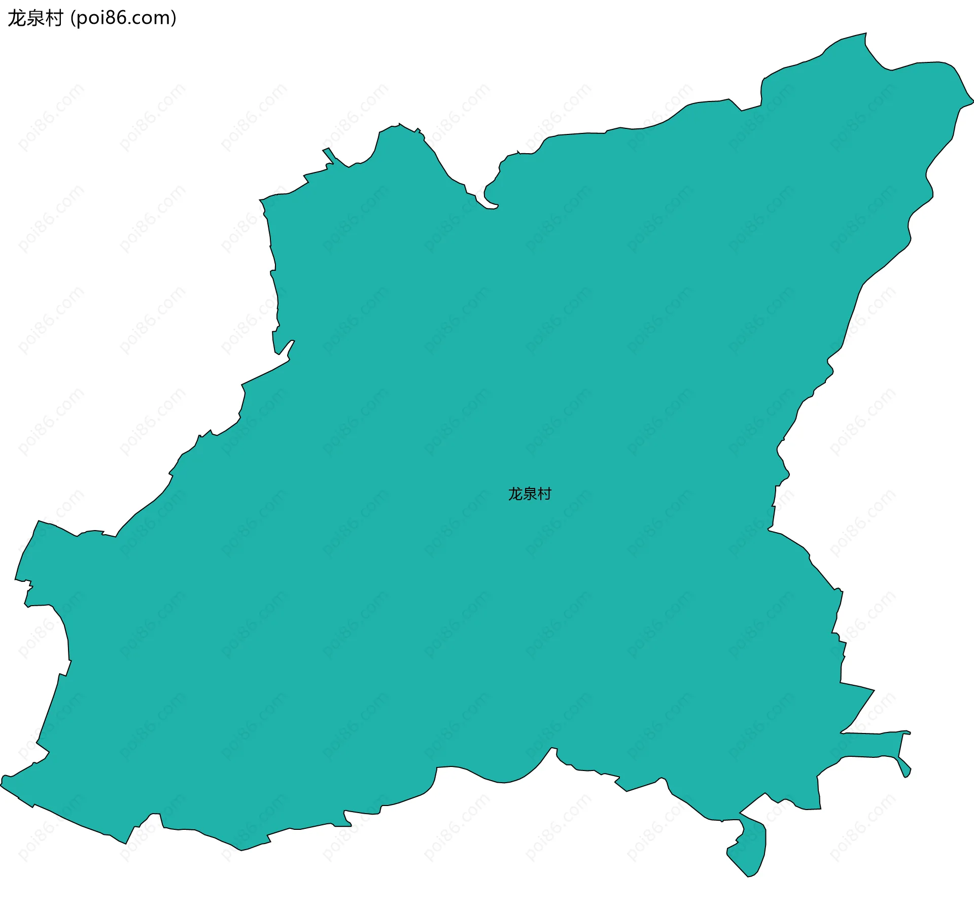 龙泉村边界地图