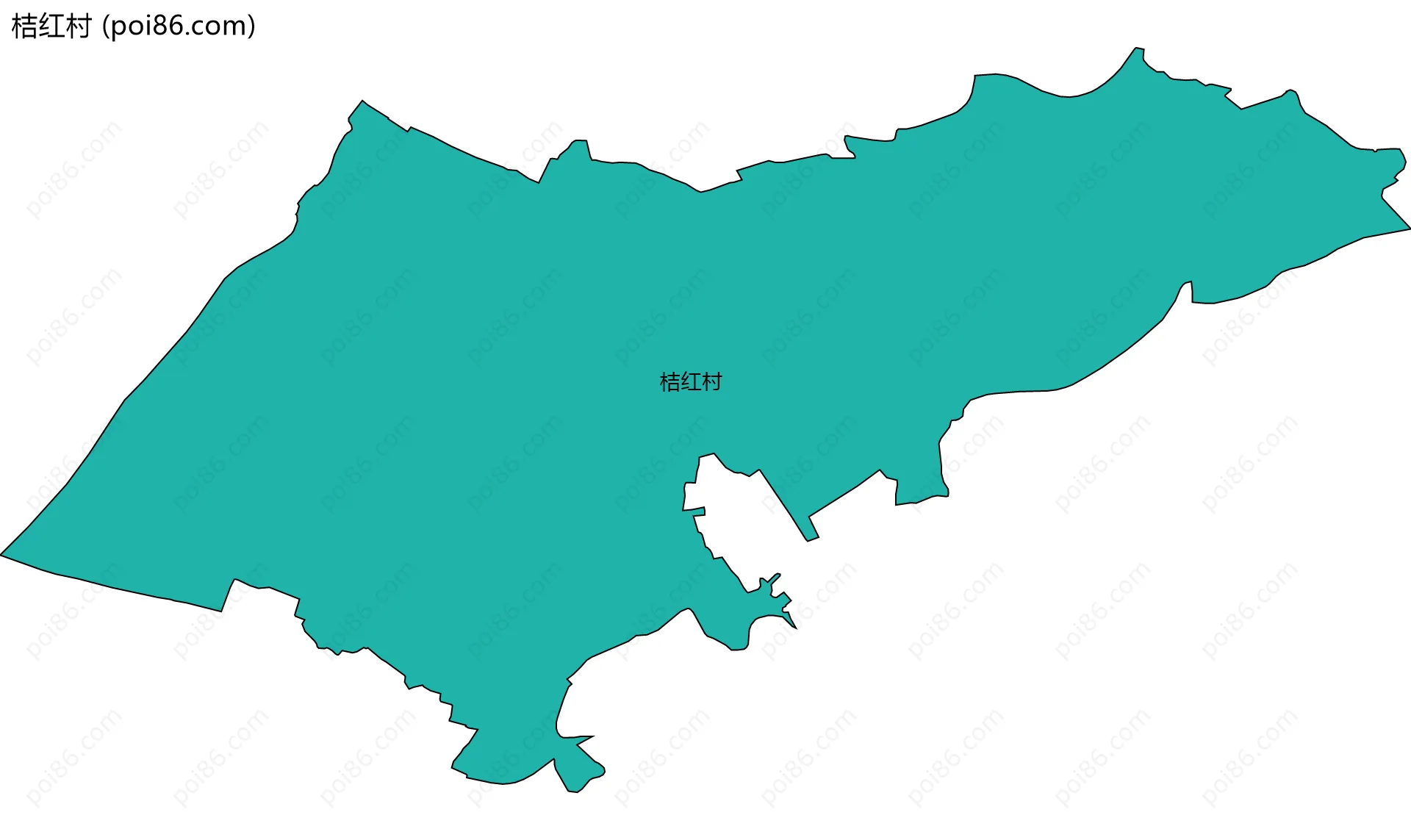 桔红村边界地图