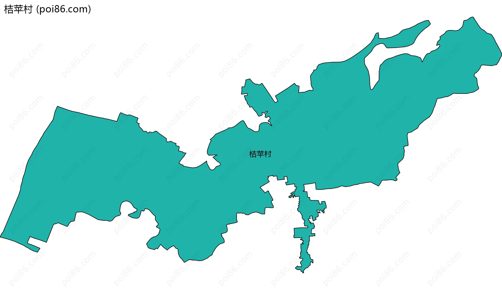 桔苹村边界地图