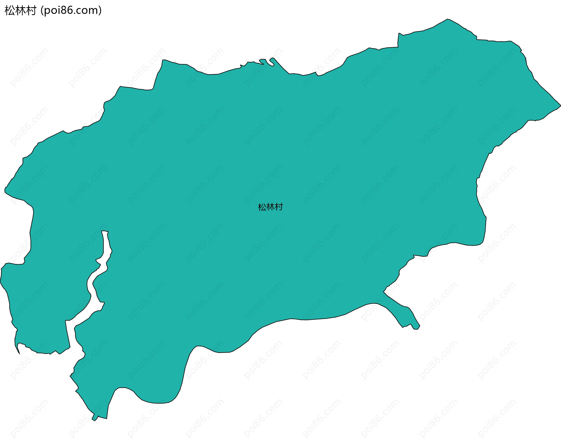 松林村边界地图