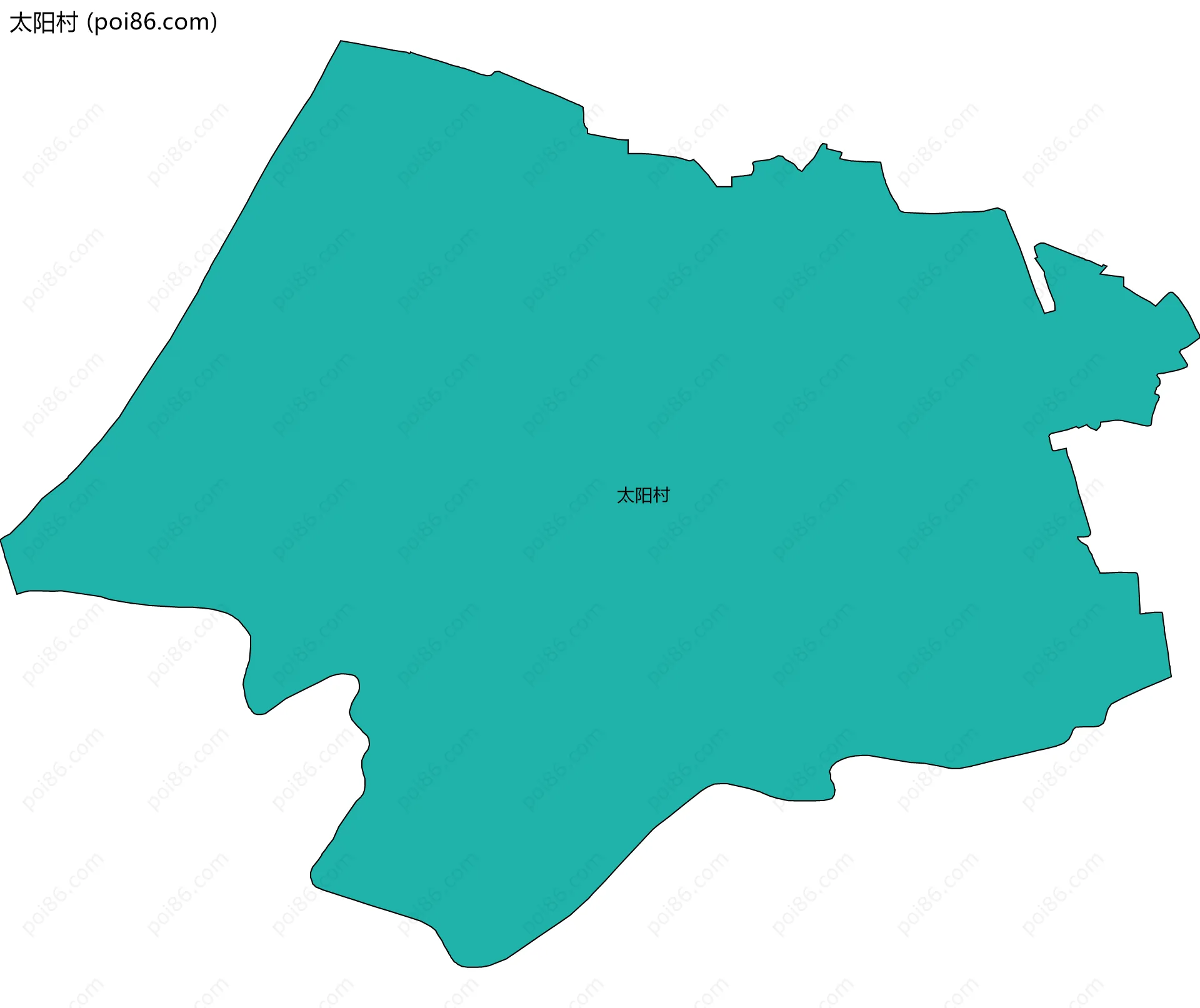 太阳村边界地图