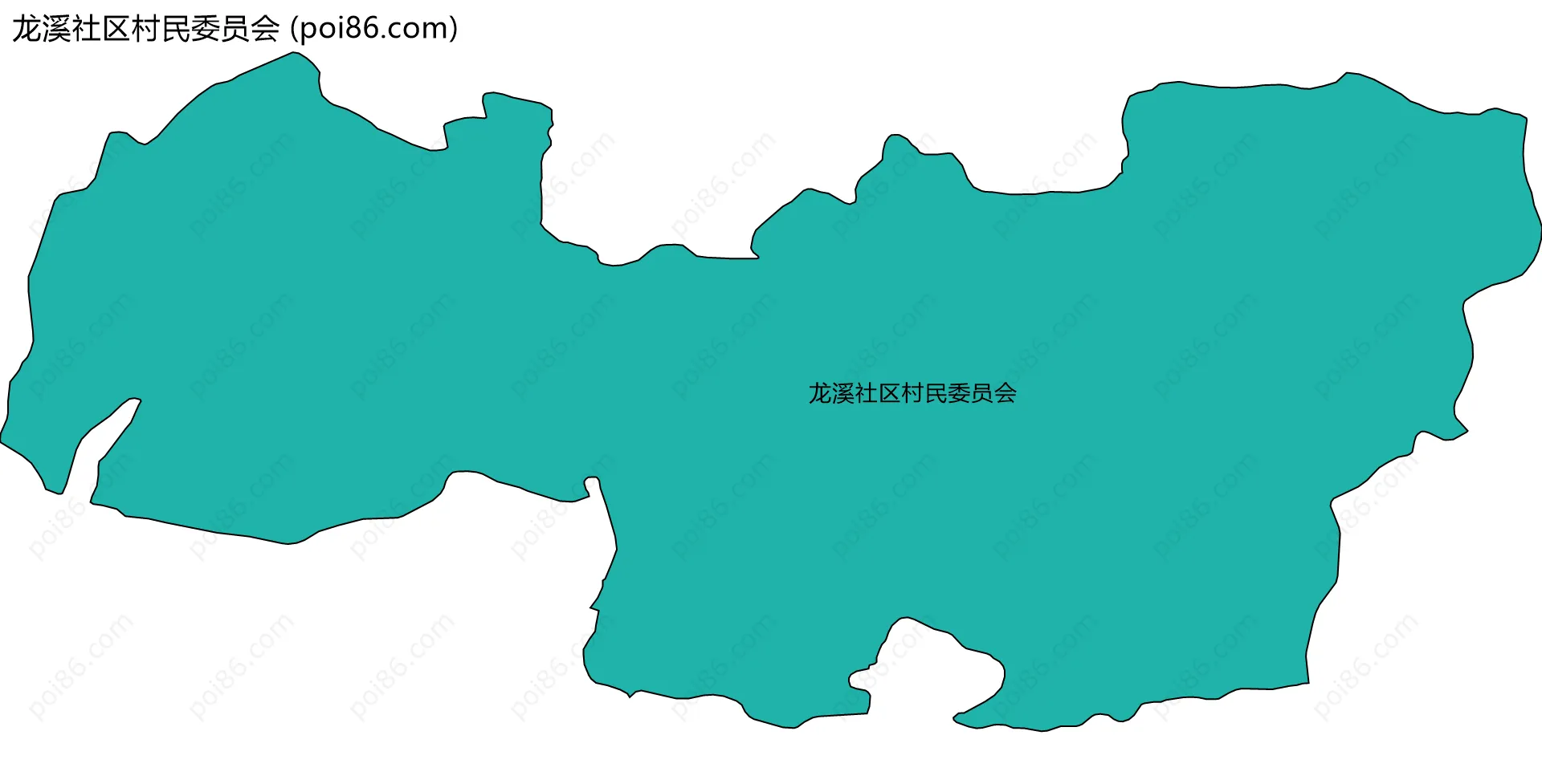 龙溪社区村民委员会边界地图