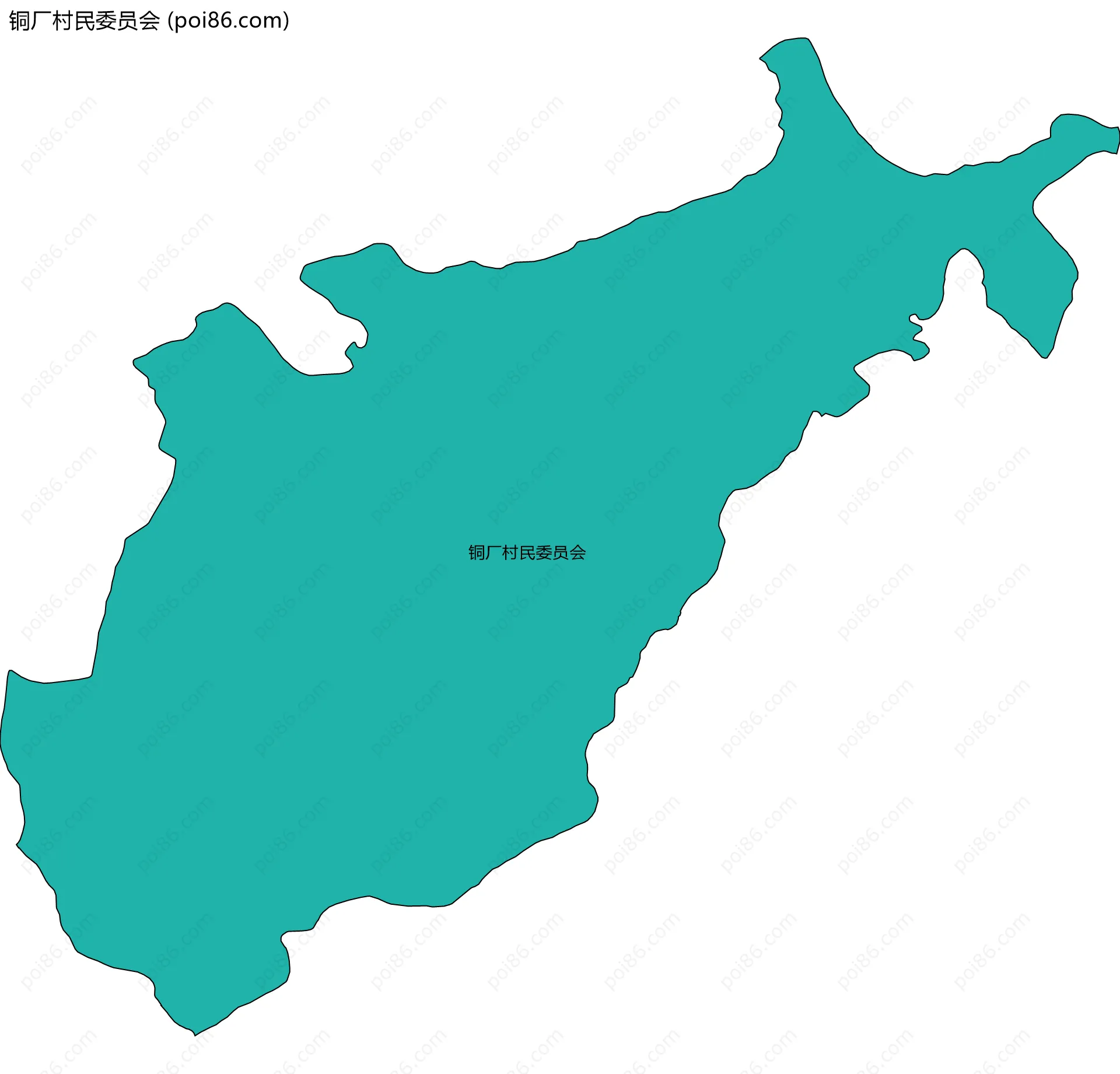 铜厂村民委员会边界地图