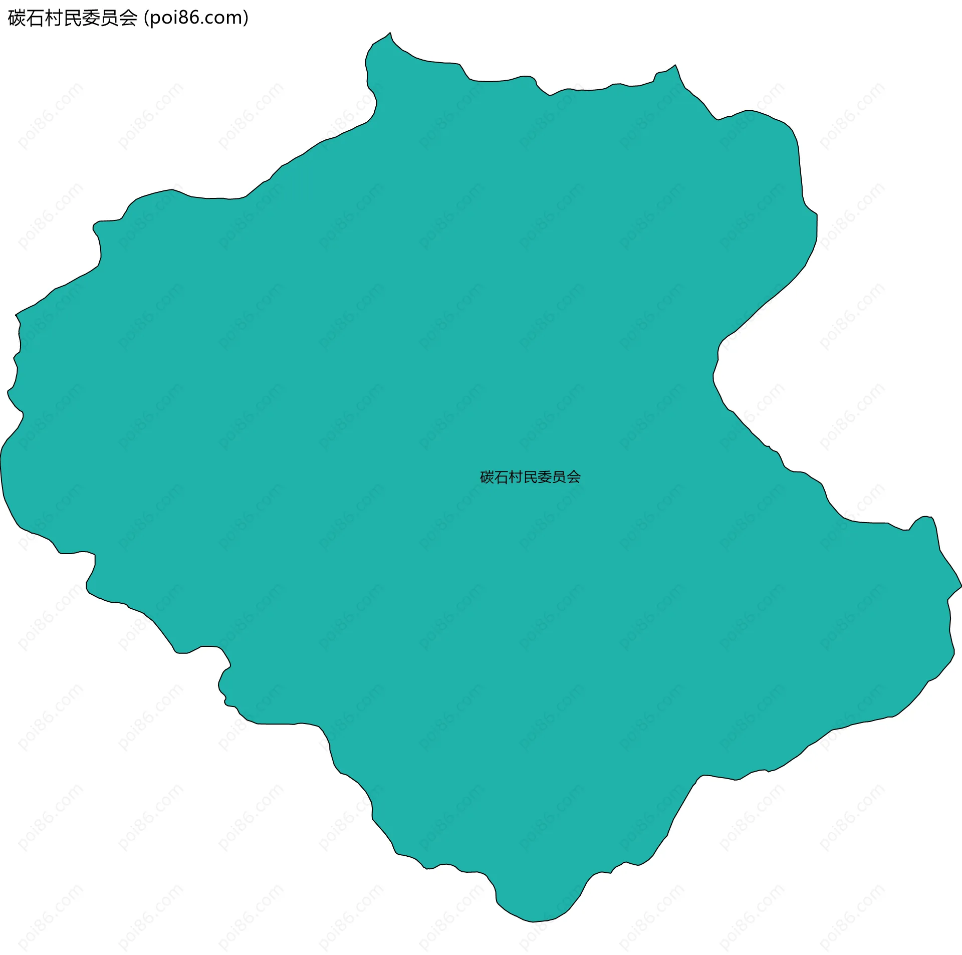 碳石村民委员会边界地图